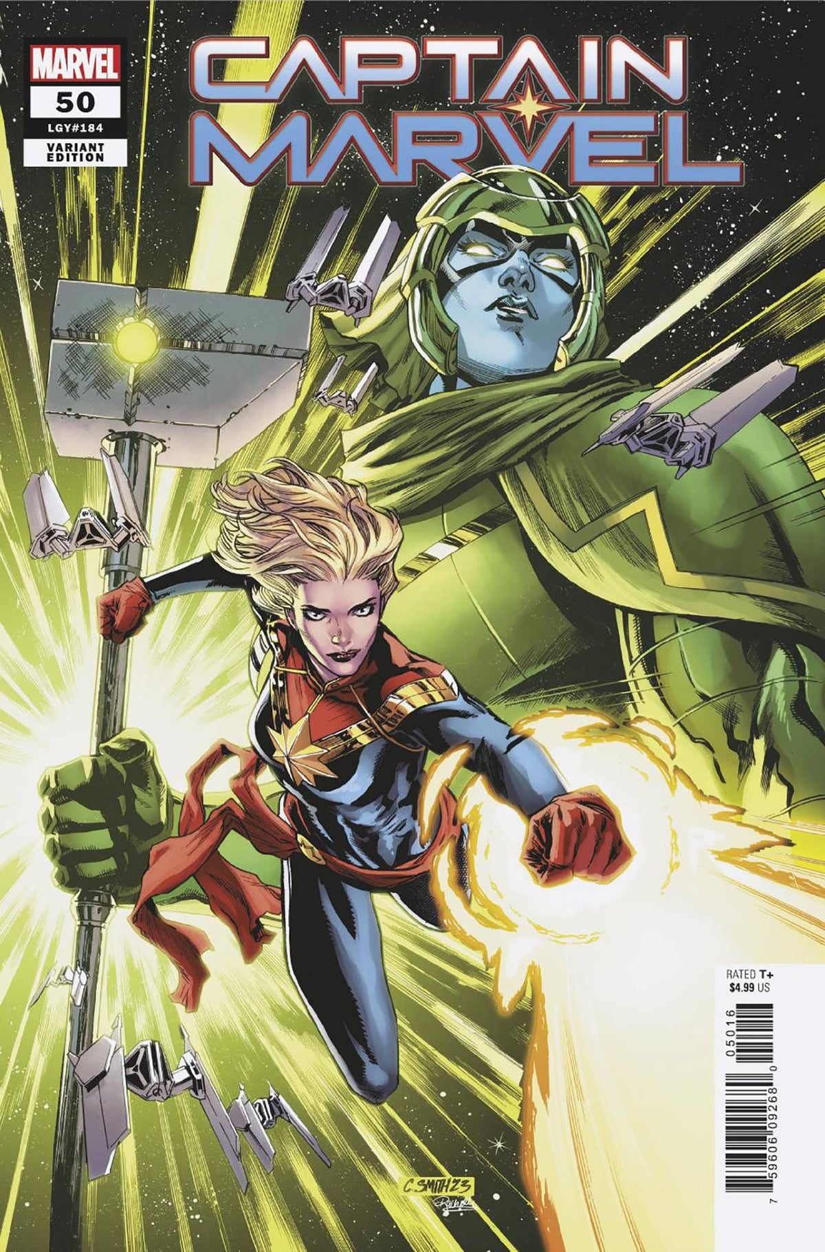 CAPTAIN MARVEL #50 1:25 INCV VAR CORY SMITH VAR