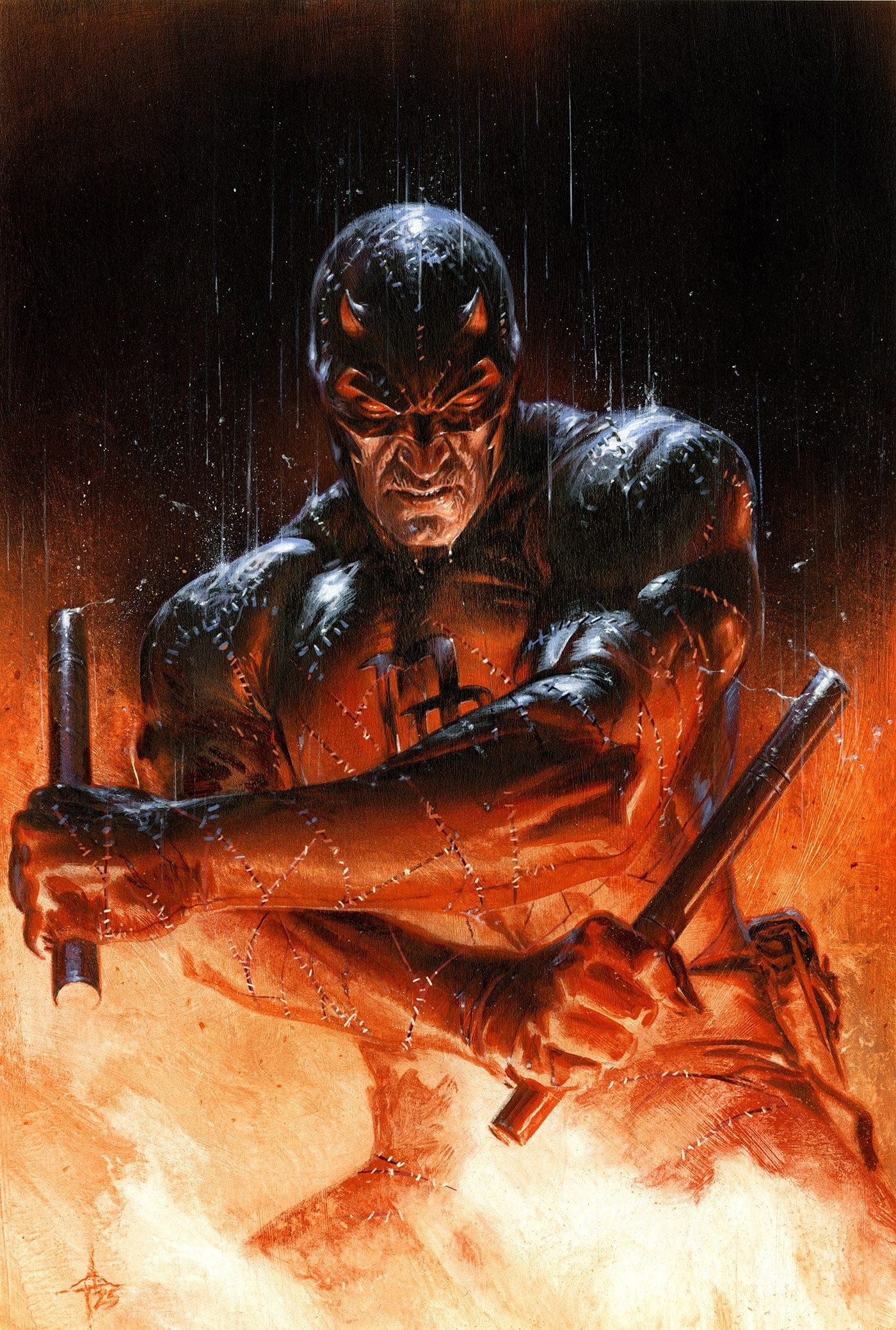 DAREDEVIL: COLD DAY IN HELL #2 1:100 INCV GABRIELE DELL'OTTO VIRGIN VARIANT