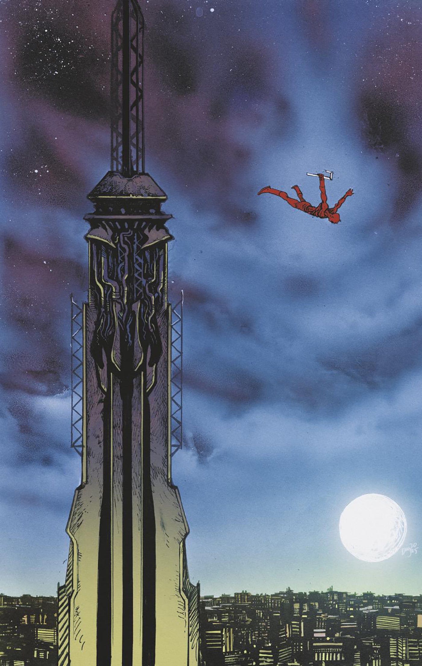 DAREDEVIL: COLD DAY IN HELL #3 1:100 INCV DANIEL WARREN JOHNSON VIRGIN VARIANT