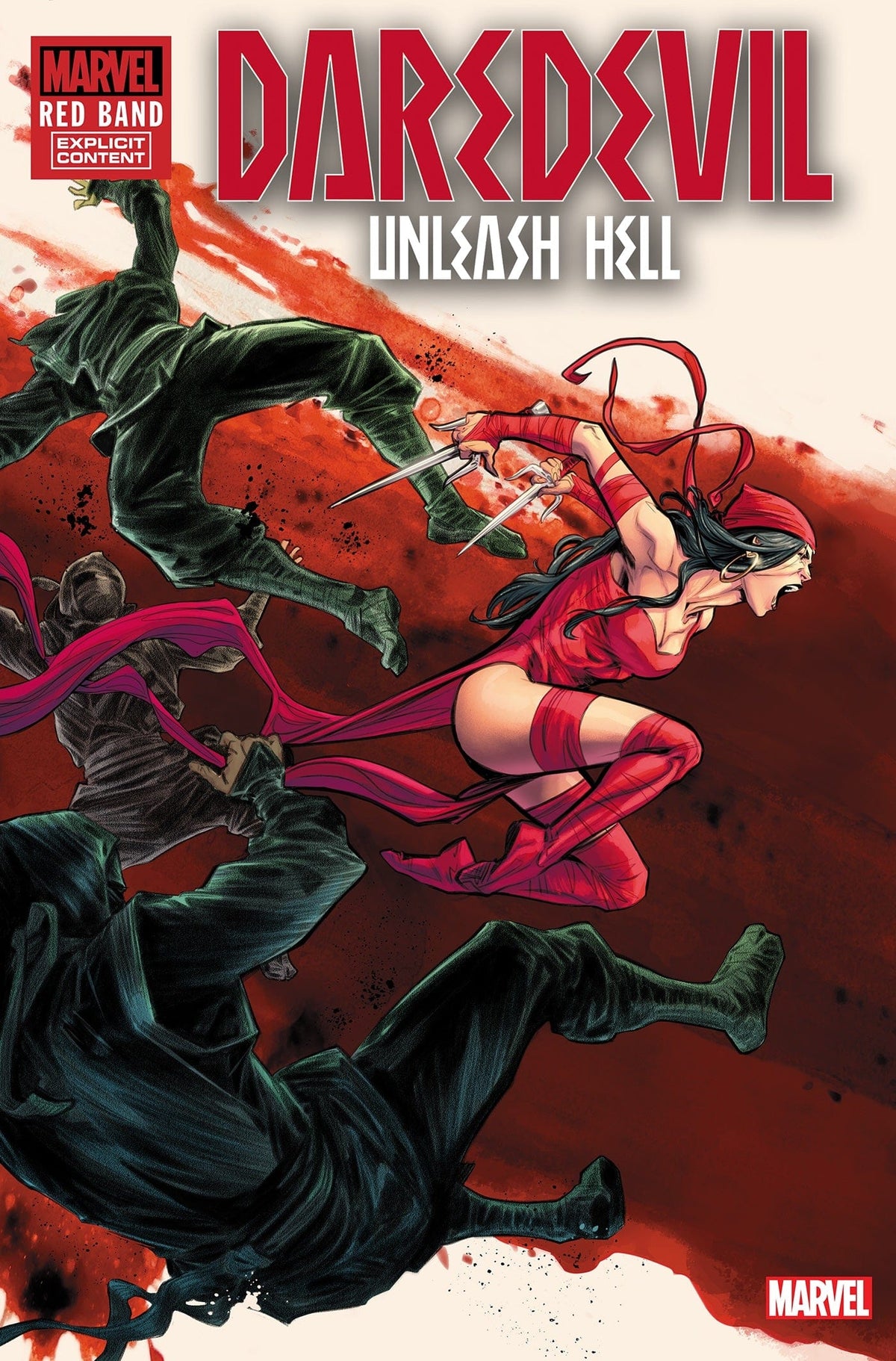 Marvel Comic Books > Incentives DAREDEVIL: UNLEASH HELL - RED BAND #1 1:25 INCV JOELLE JONES VARIANT [POLYBAGGED] 75960621182100118 PRH-75960621182100118