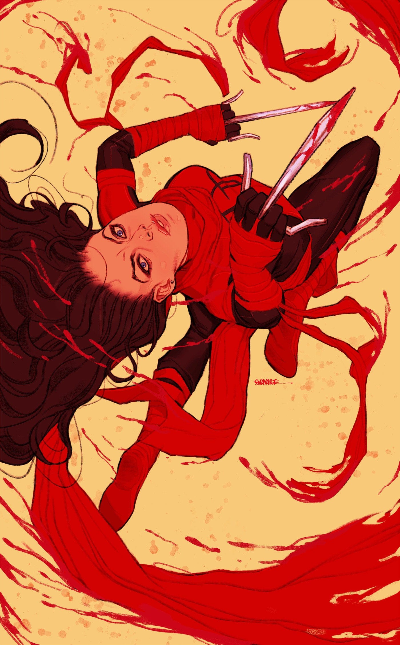 DAREDEVIL: WOMAN WITHOUT FEAR #1 1:100 INCV JOSHUA SWABY DAREDEVIL VIRGIN VARIANT