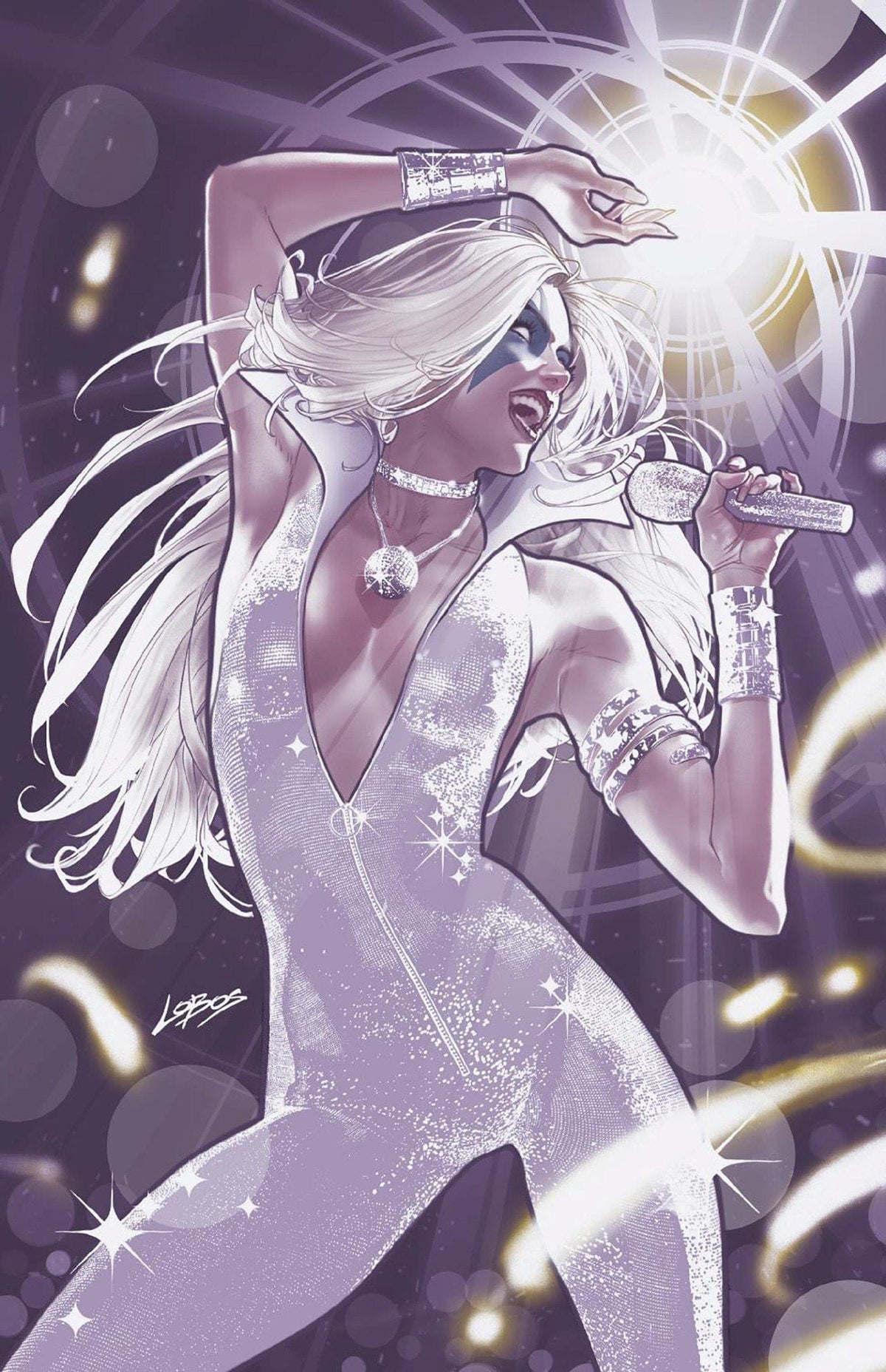 Marvel Comic Books > Incentives DAZZLER #2 1:50 INCV PABLO VILLALOBOS VIRGIN VARIANT 75960620960600216 PRH-75960620960600216