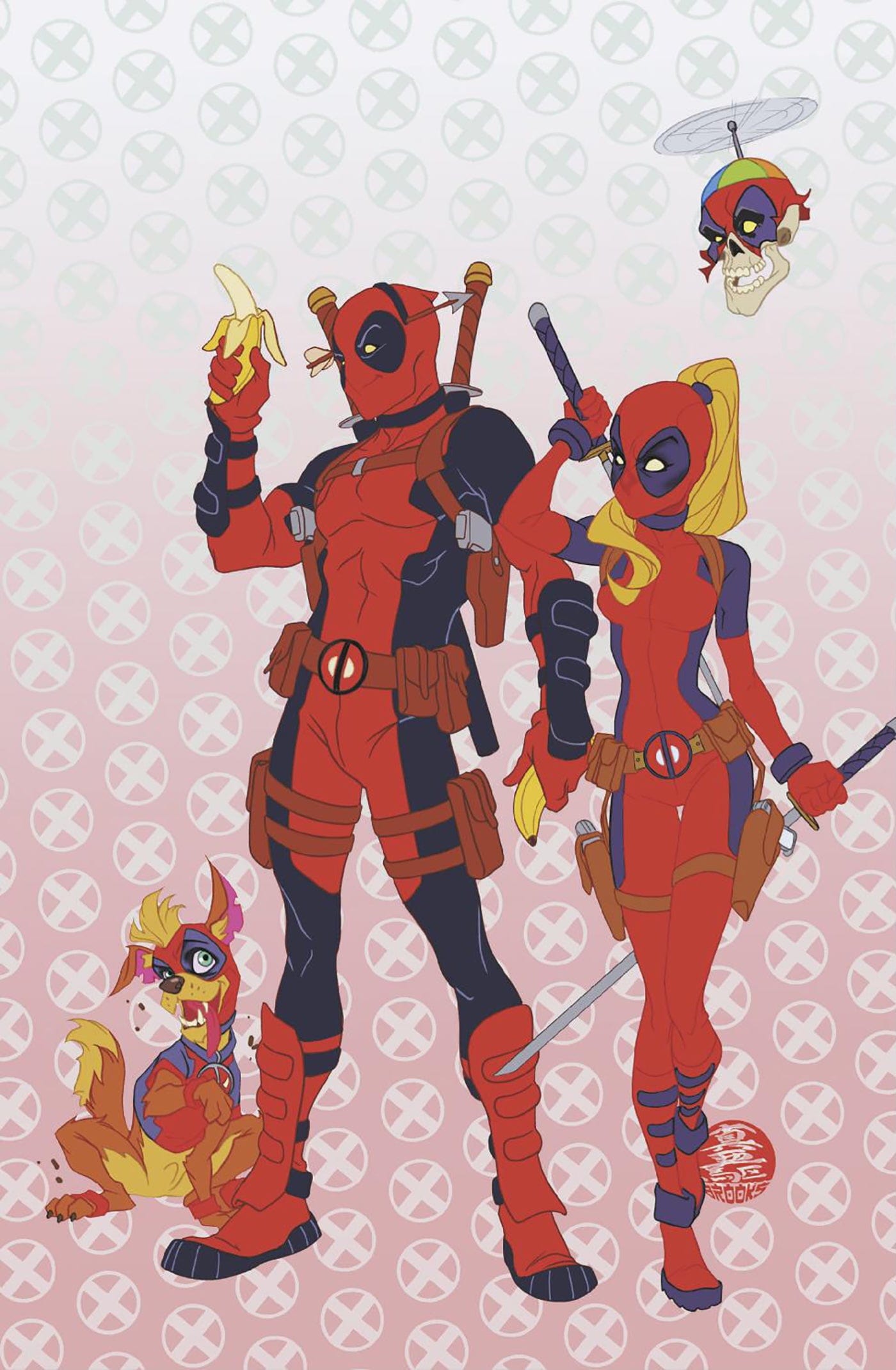 DEADPOOL #11 1:50 INCV MARK BROOKS ANIMATED-STYLE VIRGIN VARIANT [DVS]