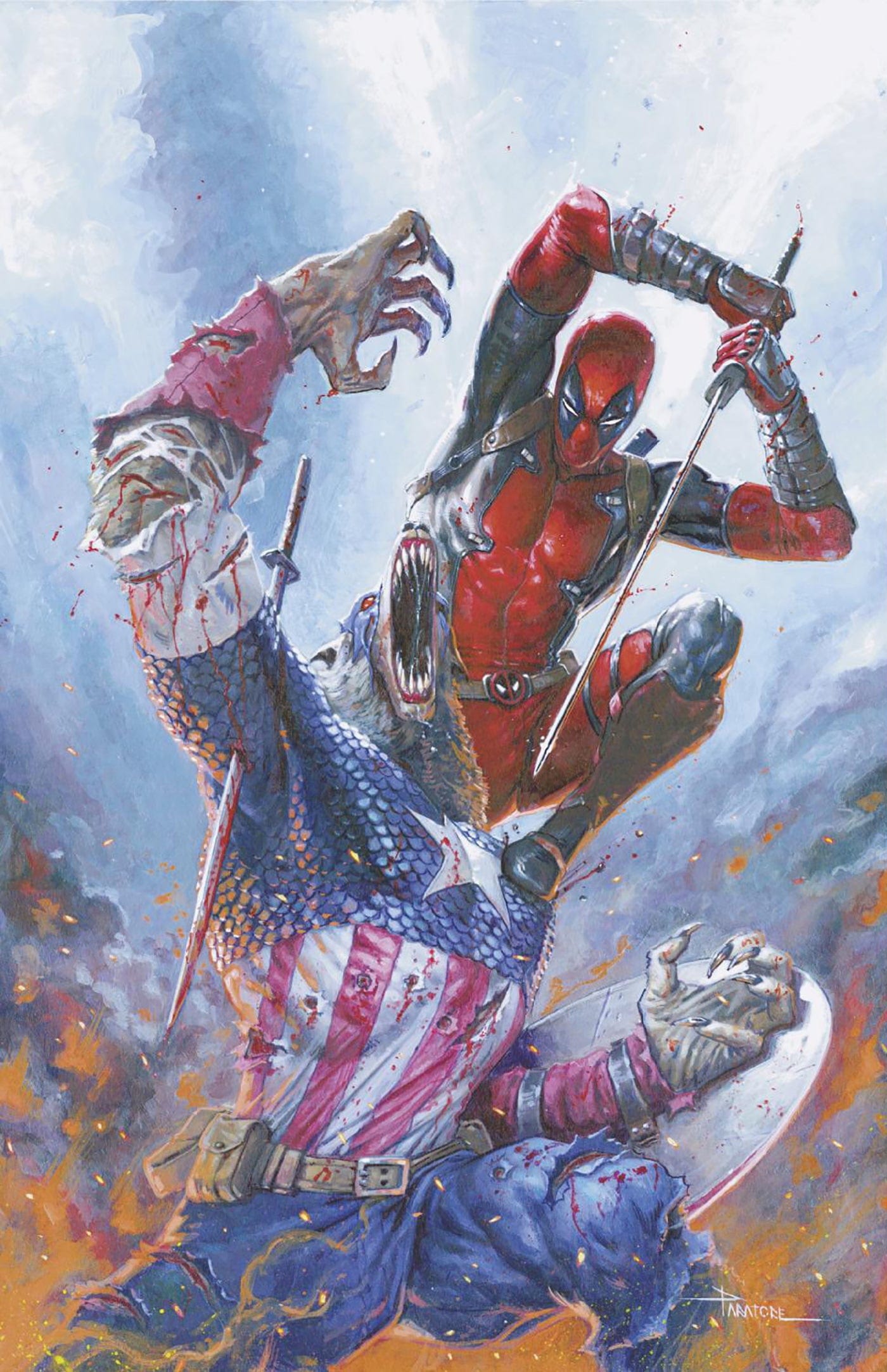 DEADPOOL KILLS THE MARVEL UNIVERSE ONE LAST TIME #2 1:100 INCV DAVIDE PARATORE VIRGIN VARIA NT