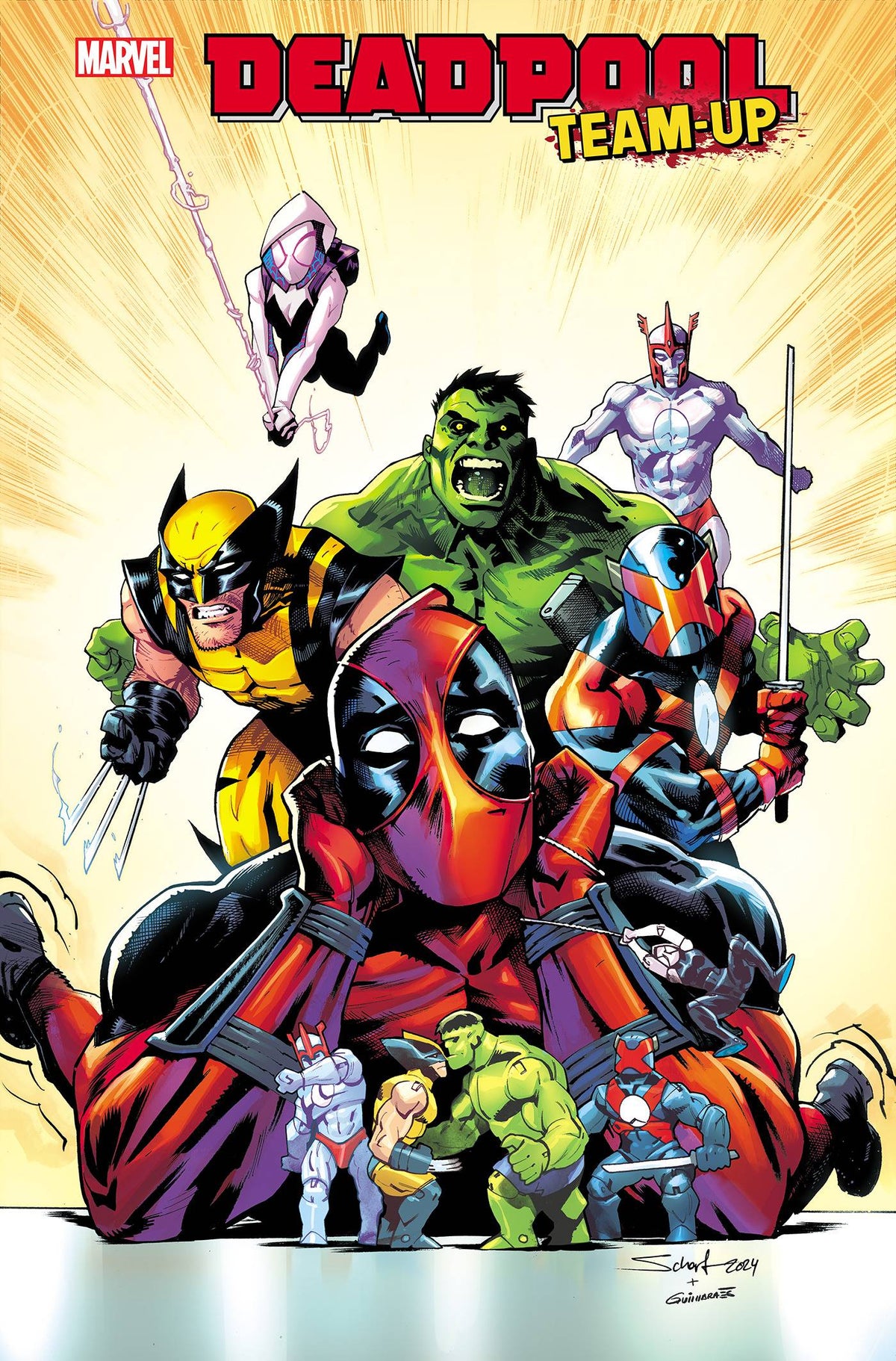 Marvel Comic Books > Incentives DEADPOOL TEAM-UP #1 1:25 INCV JONAS SCHARF VARIANT 75960621003900116 PRH-75960621003900116