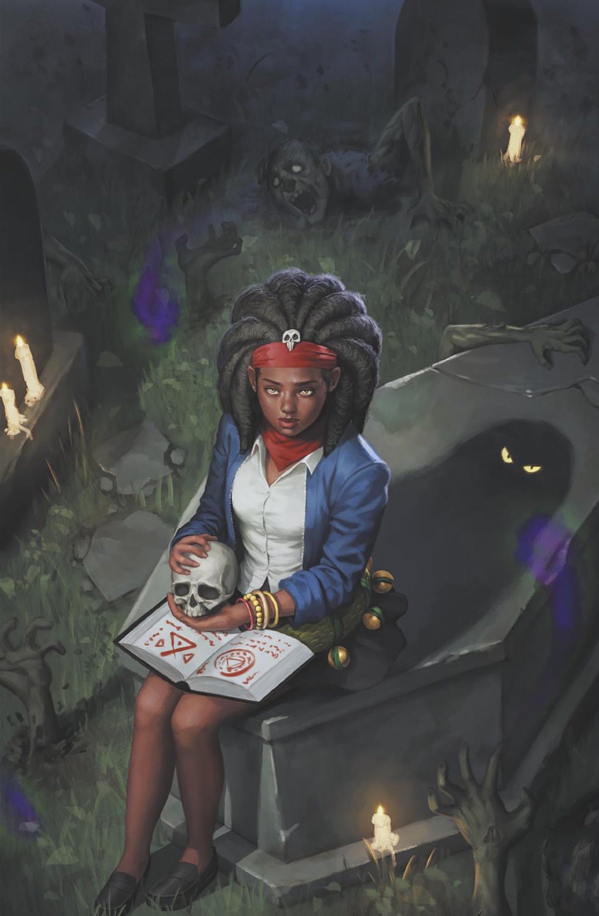 Marvel Comic Books > Incentives DOOM ACADEMY #5 1:50 INCV WOO-CHUL LEE ZOEY LAVEAU VIRGIN VARIANT [DOOM] 75960621037400516 PRH-75960621037400516