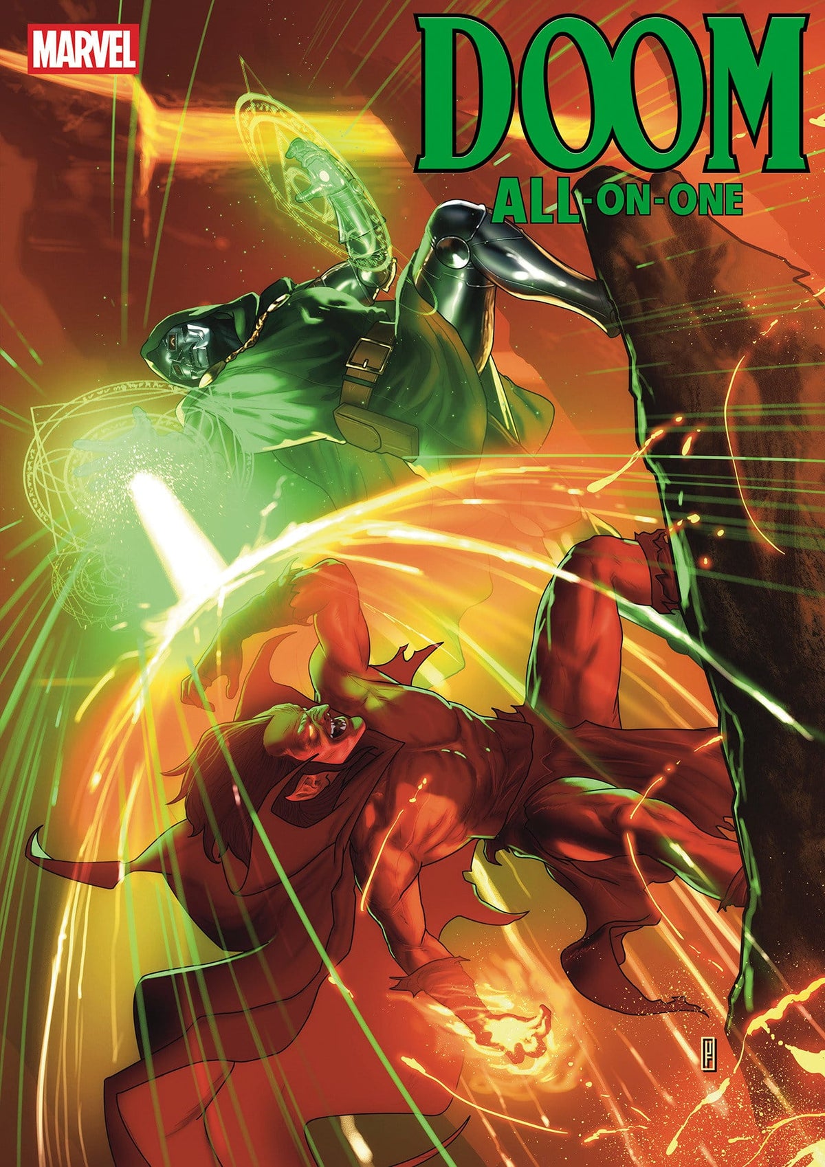 Marvel Comic Books > Incentives DOOM ALL-ON-ONE #1 1:25 INCV TAURIN CLARKE VARIANT (Release Date: 10/14/2026) 75960621472300116 PRH-75960621472300116