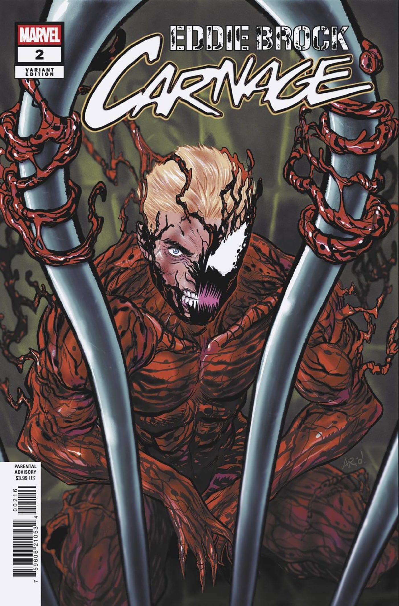 EDDIE BROCK: CARNAGE #2 1:25 INCV ARIO ANINDITO VARIANT