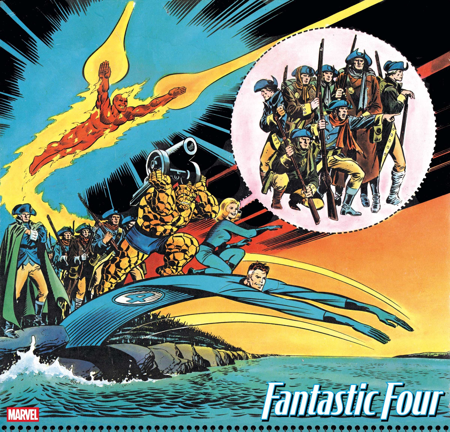 FANTASTIC FOUR #12 1:50 INCV JOE SINNOTT BICENTENNIAL CALENDAR HIDDEN GEM VARIANT