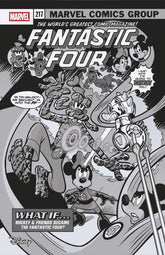 Marvel Comic Books > Incentives FANTASTIC FOUR #5 1:100 INCV MARCO PALAZZI BLACK AND WHITE DISNEY WHAT IF? FANTASTIC FOUR HOMAGE VARIANT 75960621122700516 PRH-75960621122700516