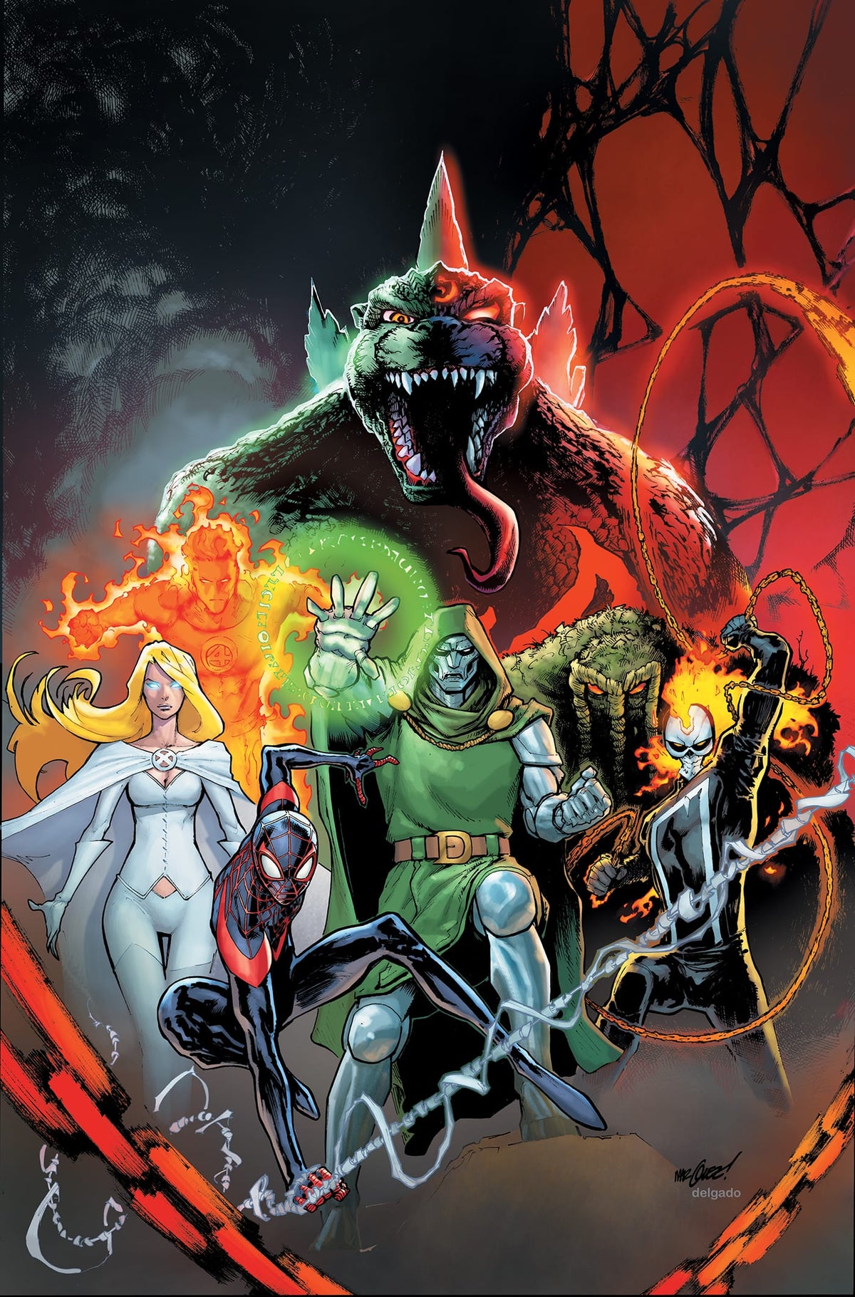 Marvel Comic Books > Incentives GODZILLA CONQUERS THE MULTIVERSE #1 1:100 INCV DAVID MARQUEZ VIRGIN VARIANT 75960621495200117 PRH-75960621495200117