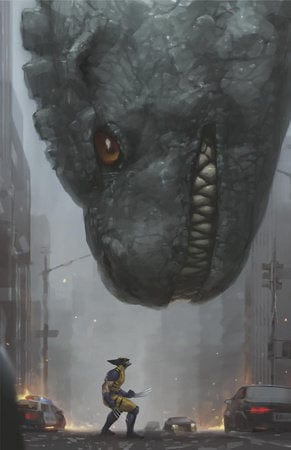 Marvel Comic Books > Incentives GODZILLA DESTROYS THE MARVEL UNIVERSE #3 1:100 INCV JEEHYUNG LEE VIRGIN VARIANT 75960621228600317 PRH-75960621228600317