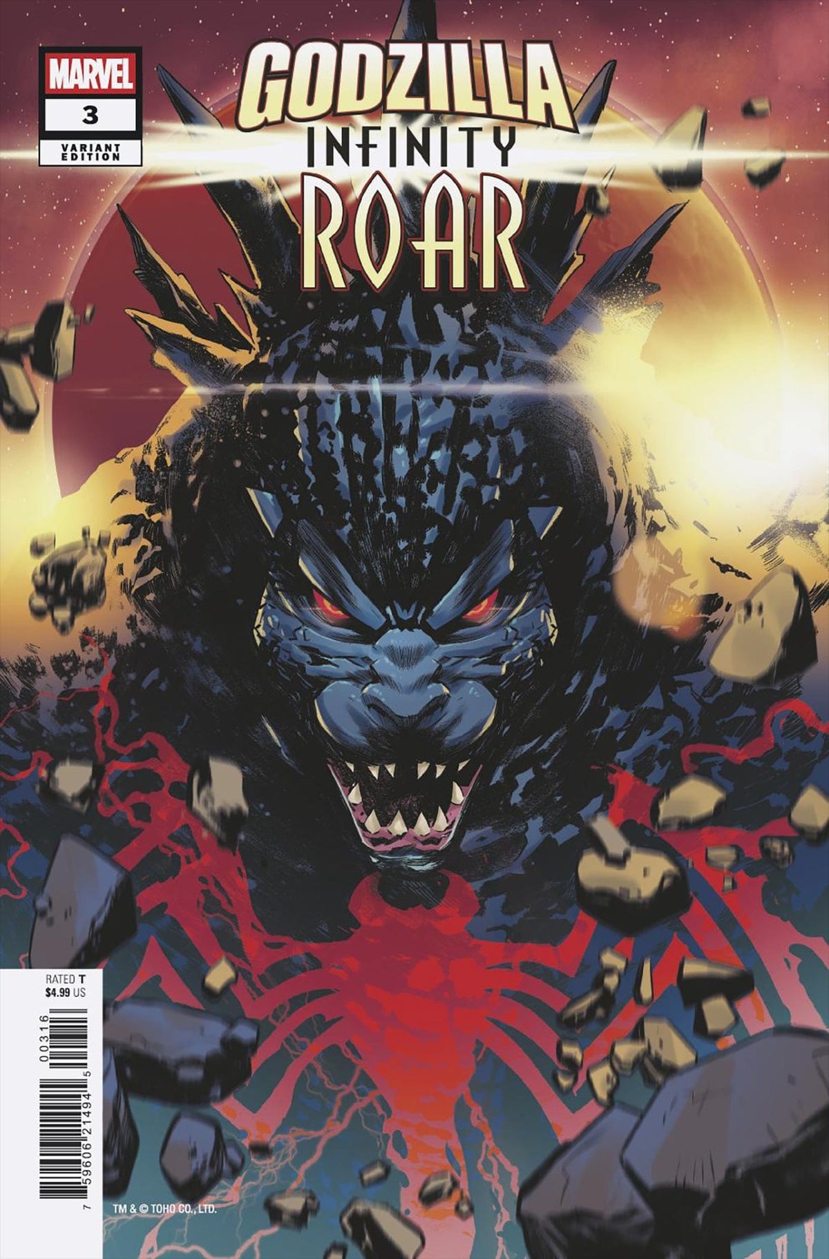 Marvel Comic Books > Incentives GODZILLA: INFINITY ROAR #3 1:25 INCV FRANCESCO MANNA VARIANT 75960621494500316 PRH-75960621494500316