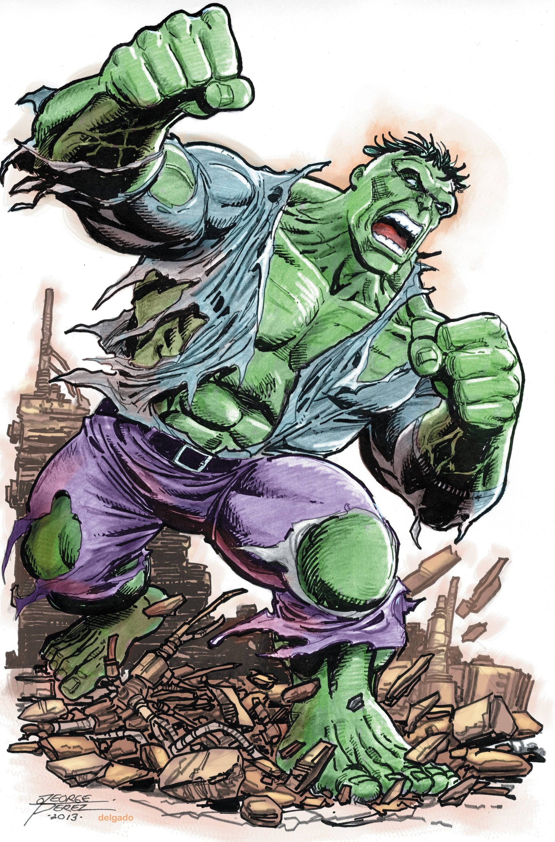 INCREDIBLE HULK #1 1:100 INCV VAR GEORGE PEREZ VIRGIN VAR