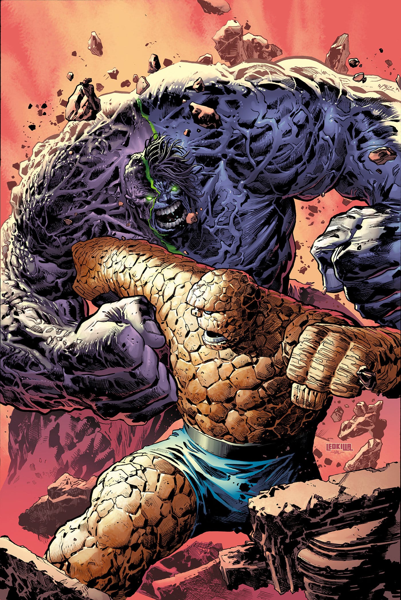 INFERNAL HULK VS. FANTASTIC FOUR #1 1:50 INCV KEN LASHLEY VIRGIN VARIANT (Release Date: 10/14/2026)