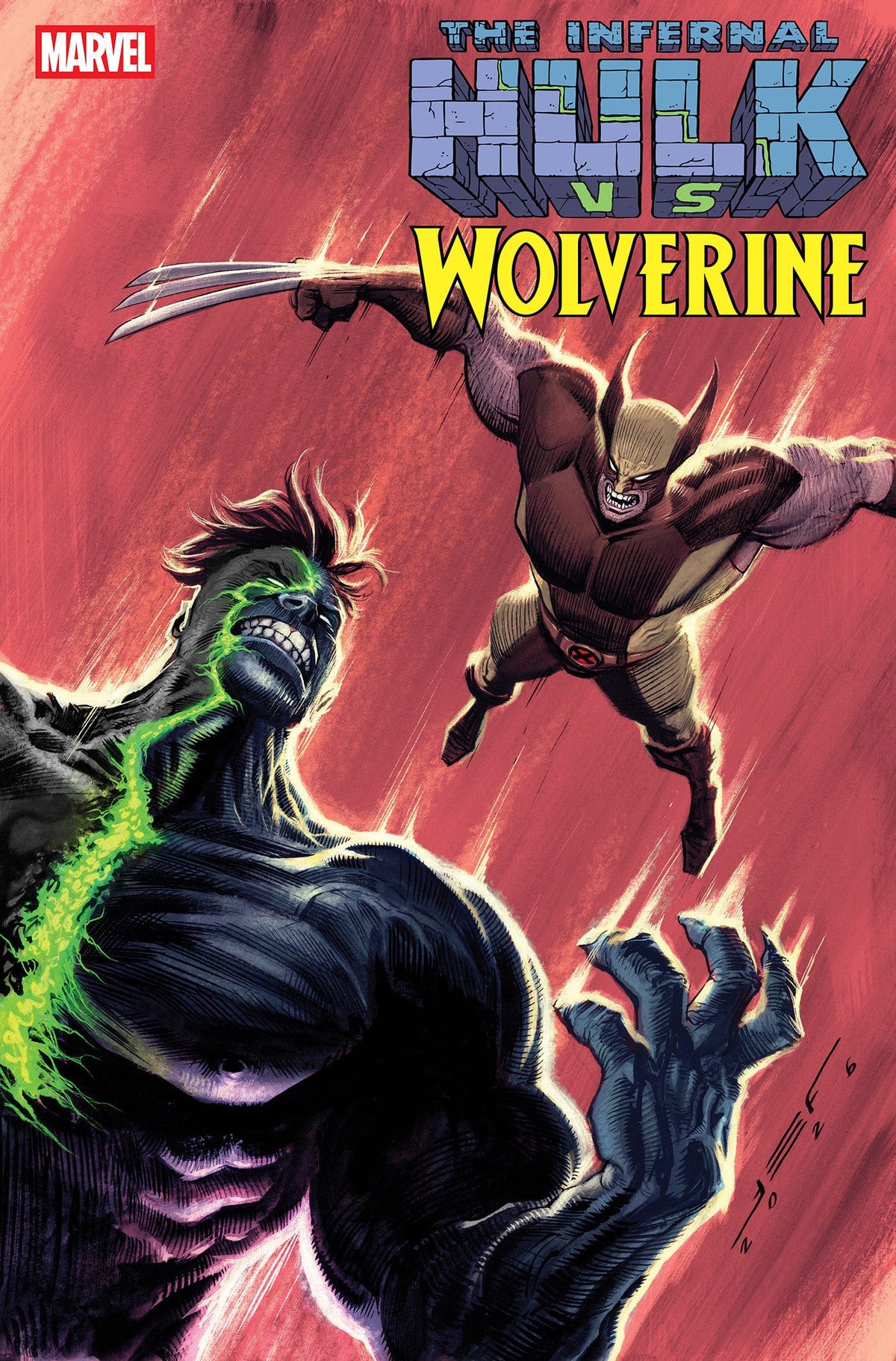 Marvel Comic Books > Incentives INFERNAL HULK VS. WOLVERINE #1 1:25 INCV JUAN FERREYRA VARIANT (Release Date: 09/23/2026) 75960621584300116 PRH-75960621584300116