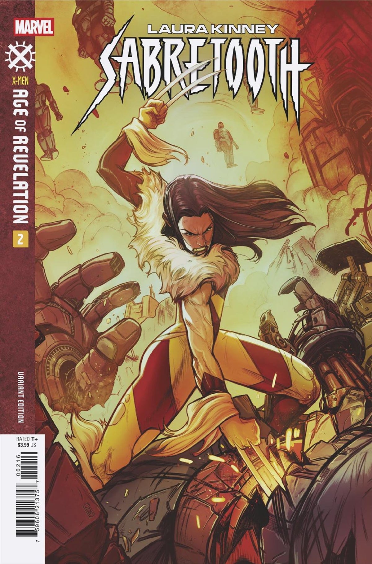 Marvel Comic Books > Incentives LAURA KINNEY: SABRETOOTH #2 1:25 INCV NIMIT MALAVIA VARIANT [AOR] 75960621375700216 PRH-75960621375700216