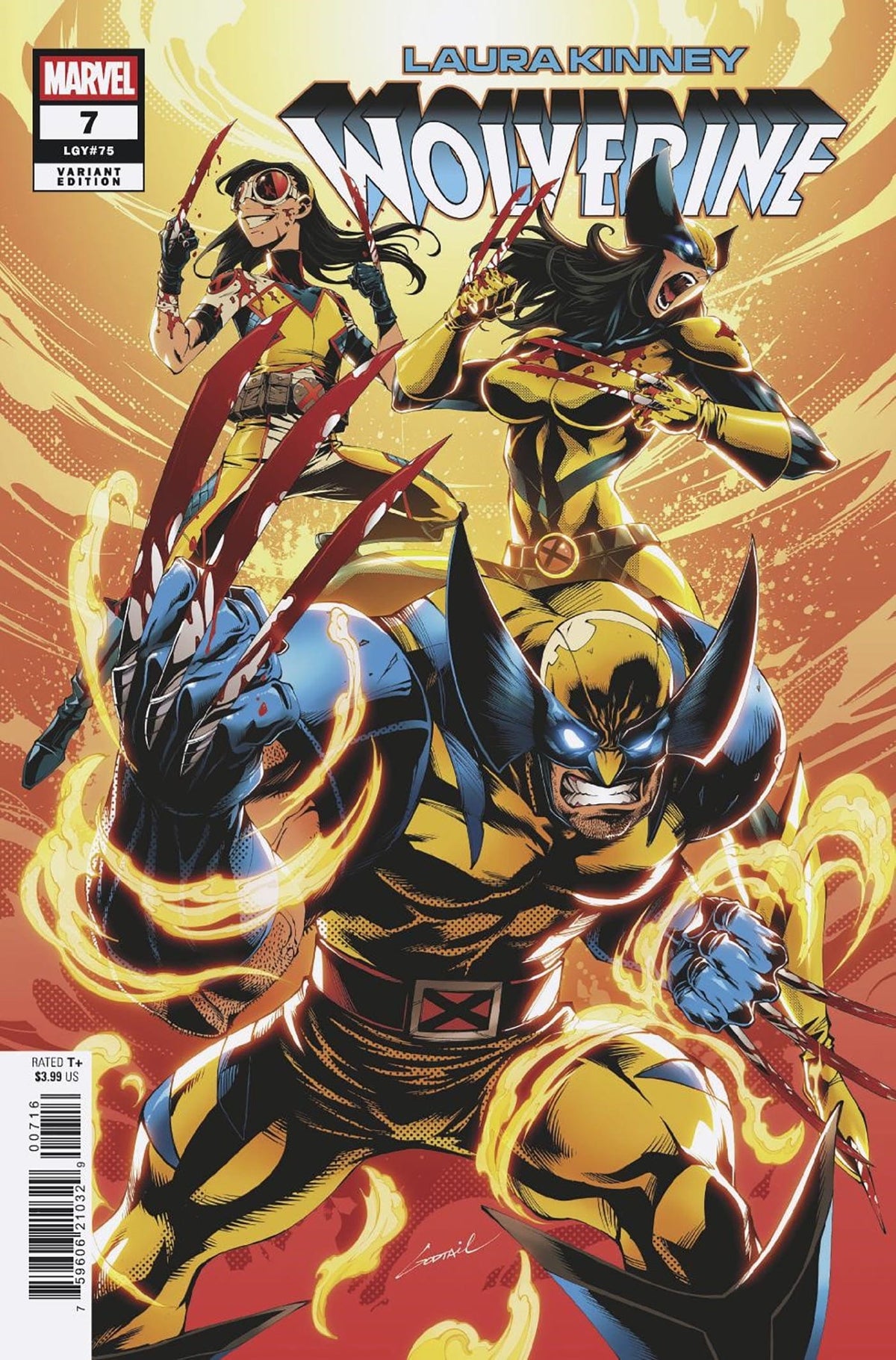Marvel Comic Books > Incentives LAURA KINNEY: WOLVERINE #7 1:25 INCV GODTAIL VARIANT 75960621032900716 PRH-75960621032900716