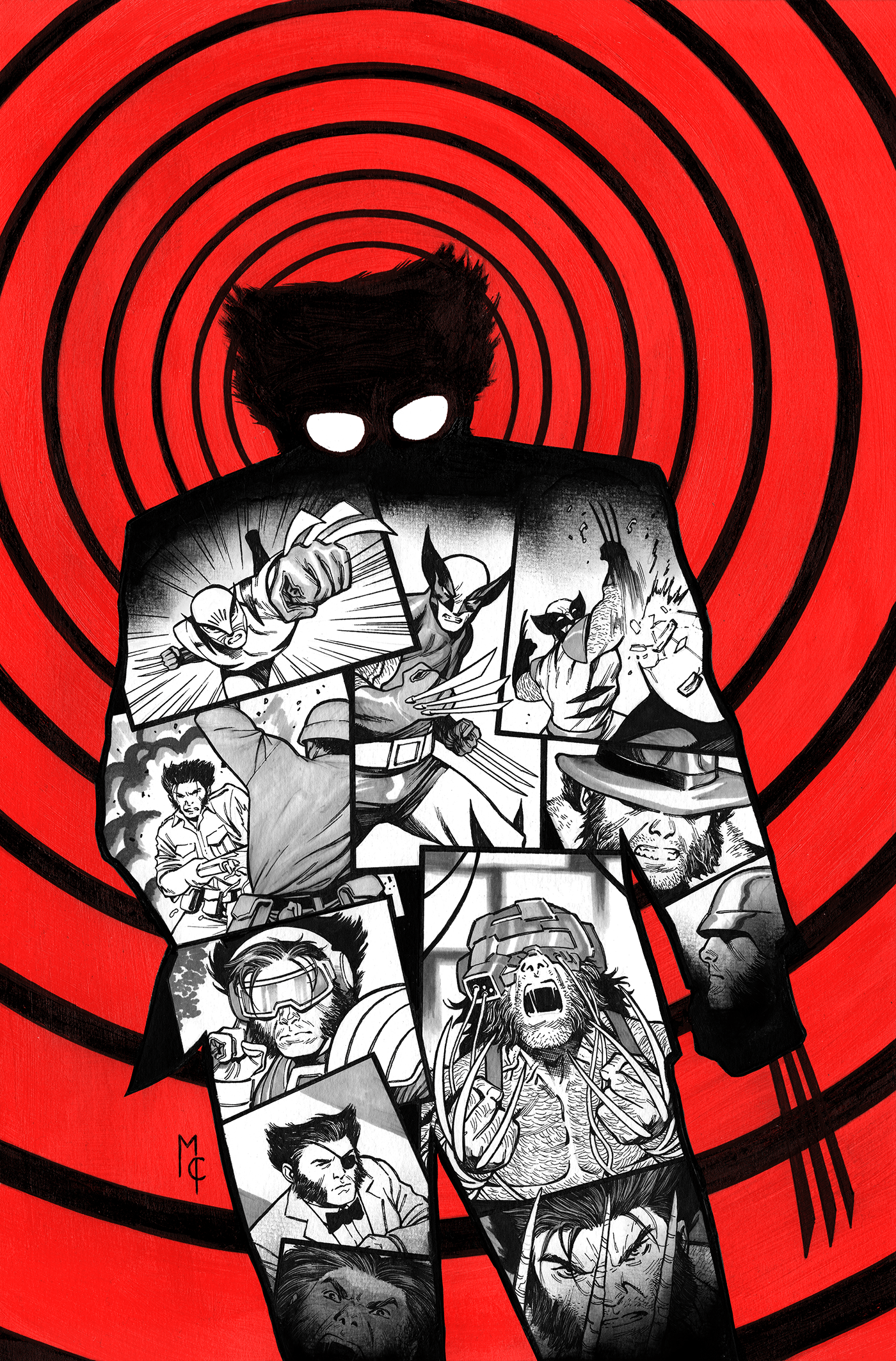 LOGAN: BLACK, WHITE & BLOOD #2 1:50 INCV MARTIN COCCOLO VIRGIN VARIANT