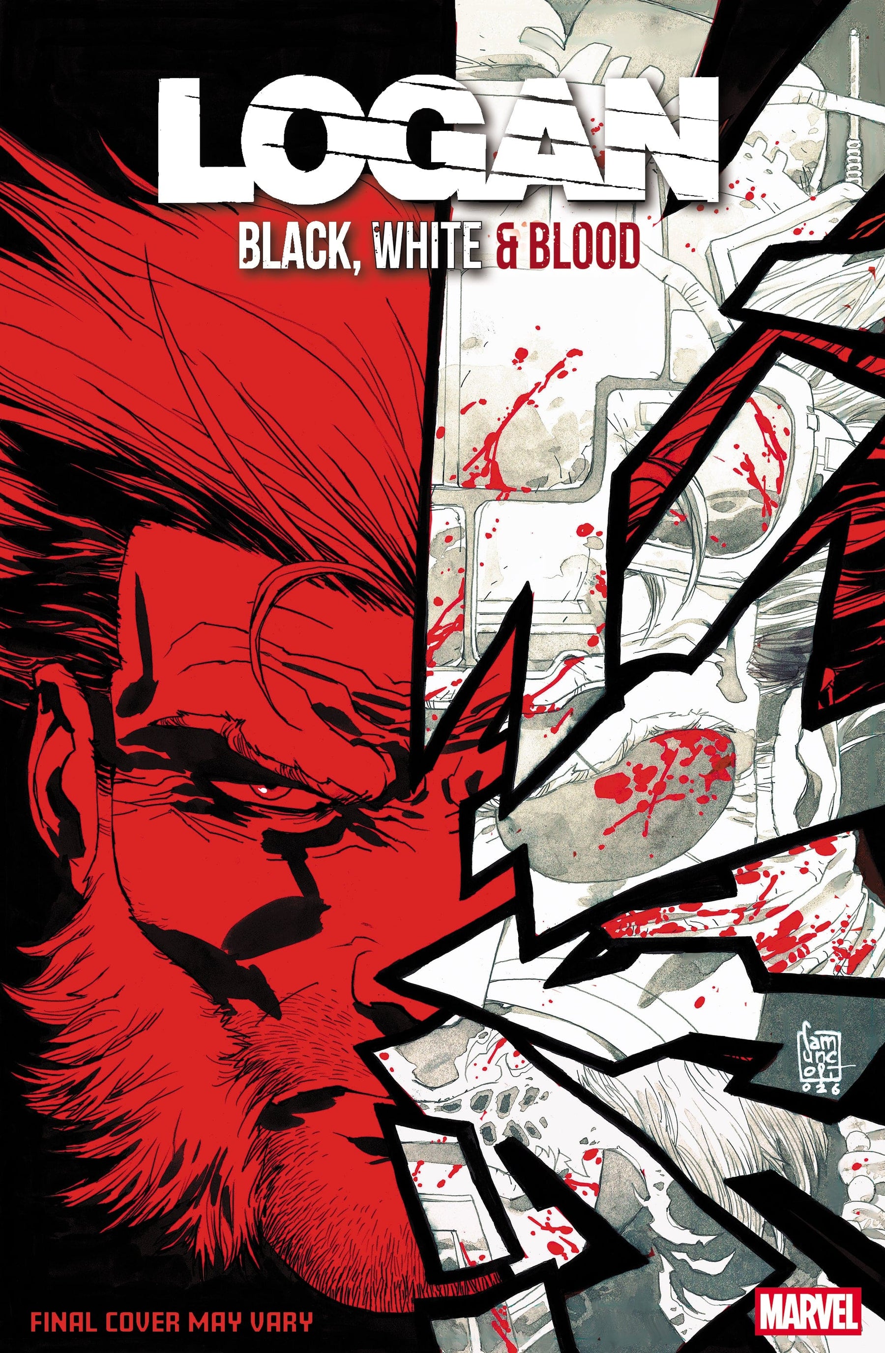 LOGAN: BLACK, WHITE & BLOOD #4 1:25 INCV GIUSEPPE CAMUNCOLI VARIANT
