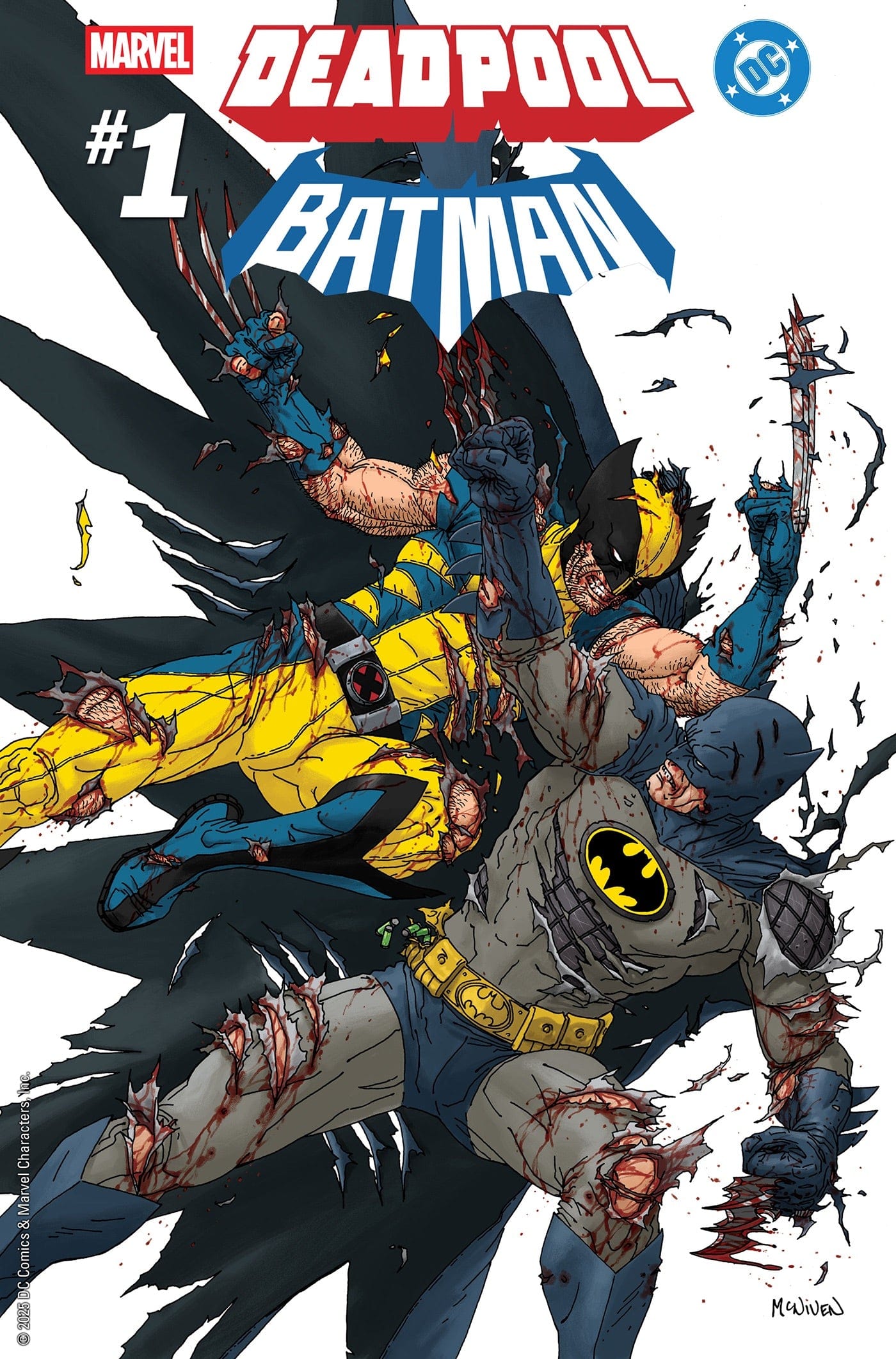MARVEL/DC: DEADPOOL/BATMAN #1 1:25 INCV STEVE MCNIVEN VARIANT