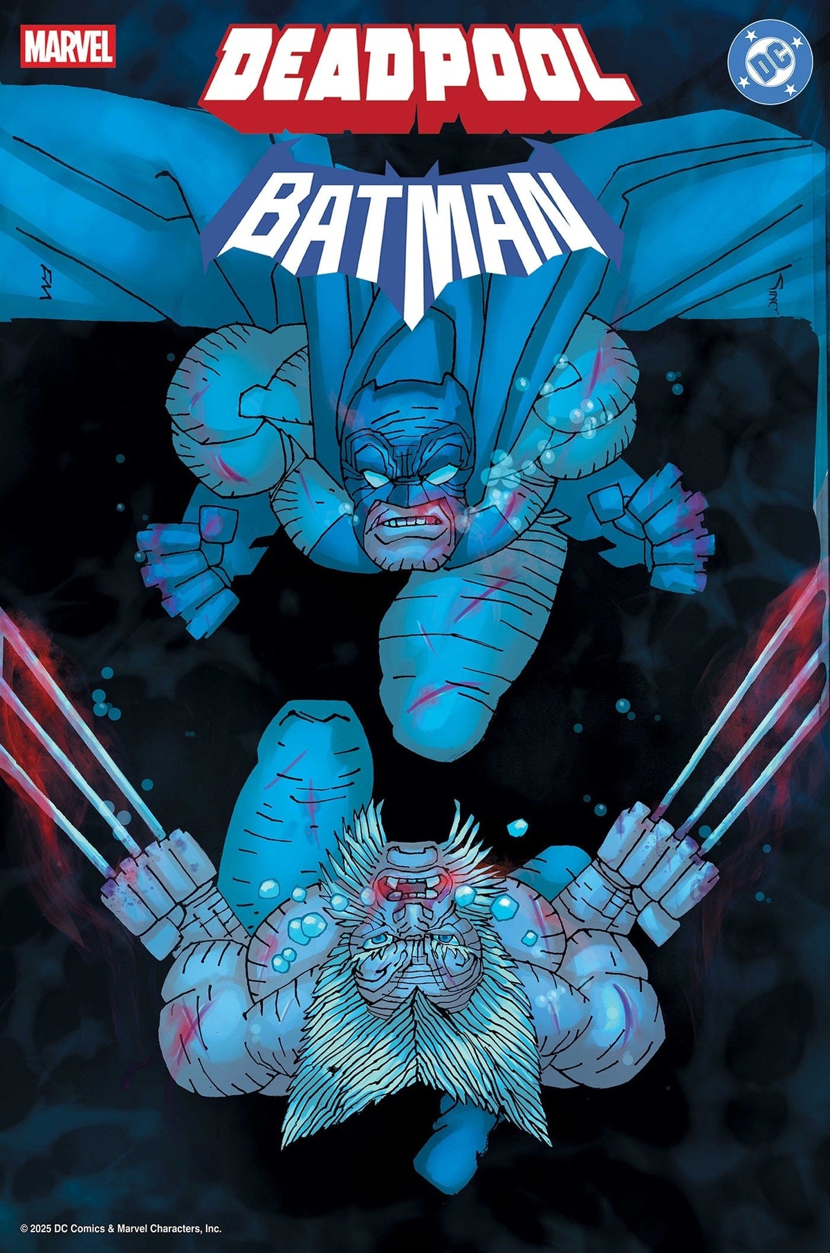 Marvel Comic Books > Incentives MARVEL/DC: DEADPOOL/BATMAN #1 1:50 INCV FRANK MILLER VARIANT 75960621349800128 PRH-75960621349800128