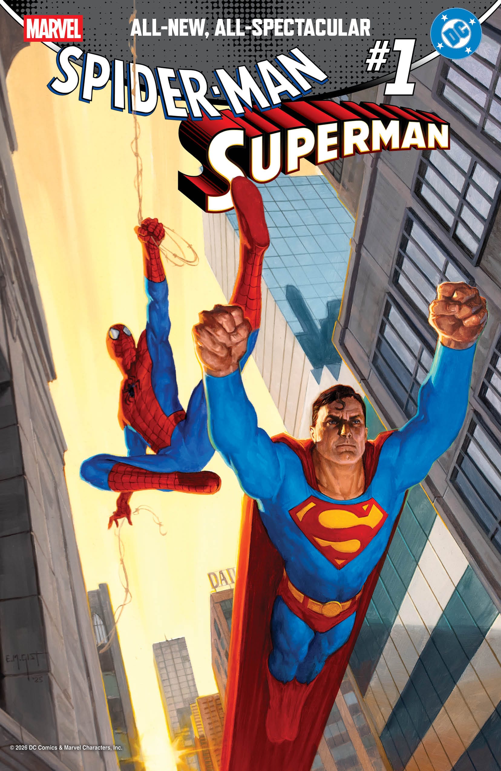 MARVEL/DC: SPIDER-MAN/SUPERMAN #1 1:25 INCV E.M. GIST VARIANT