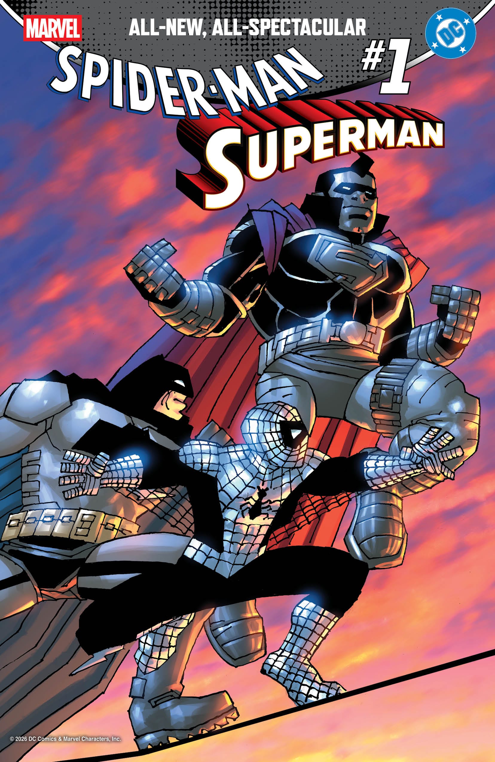 MARVEL/DC: SPIDER-MAN/SUPERMAN #1 1:50 INCV FRANK MILLER VARIANT [SIGNED BY DAN SLOTT]