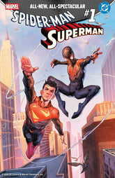 Marvel Comic Books > Incentives MARVEL/DC: SPIDER-MAN/SUPERMAN #1 1:50 INCV JEROME OPENA VARIANT 75960621395500134 PRH-75960621395500134