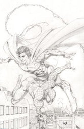 Marvel Comic Books > Incentives MARVEL/DC: SPIDER-MAN/SUPERMAN #1 INCV [1:200] GREG CAPULLO VIRGIN SKETCH VARIANT 75960621395500129 PRH-75960621395500129