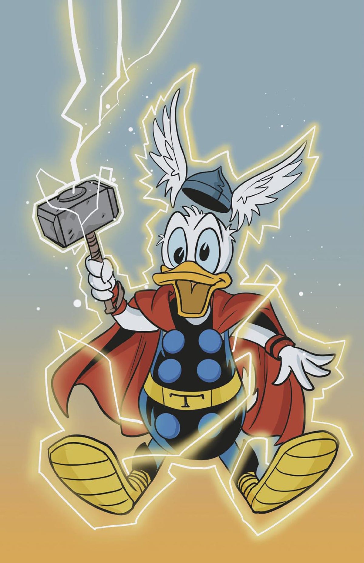 Marvel Comic Books > Incentives MARVEL & DISNEY: WHAT IF...? DONALD DUCK BECAME THOR #1 1:50 INCV PHIL NOTO DONALD DUCK TH OR VIRGIN VARIANT 75960621014500117 PRH-75960621014500117