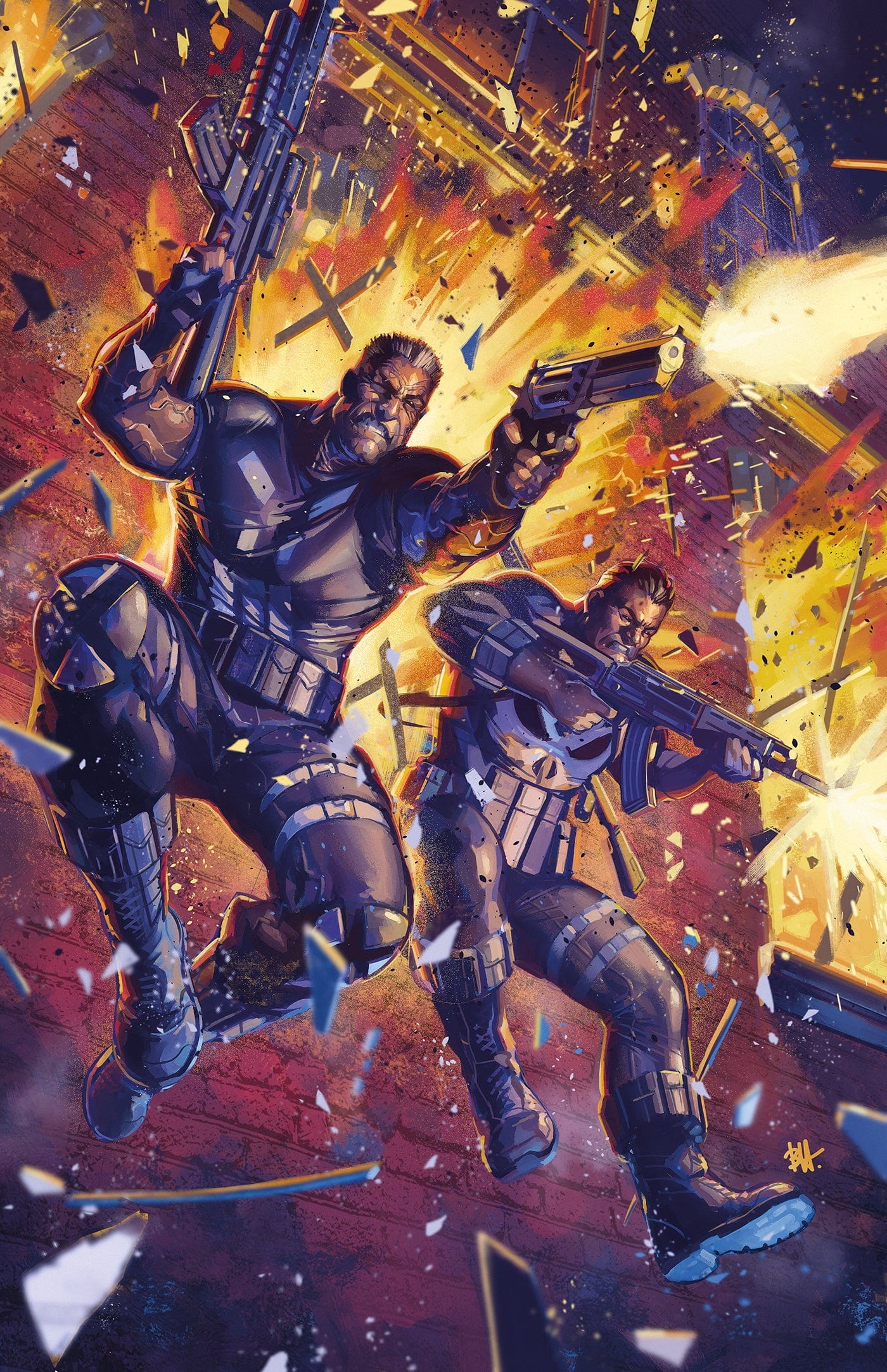 MARVEL KNIGHTS: PUNISHER #1 1:50 INCV BEN HARVEY VIRGIN VARIANT