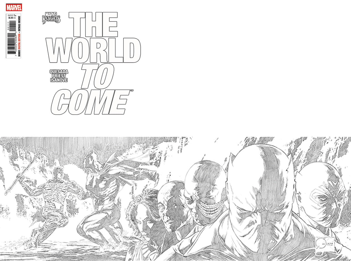 Marvel Comic Books > Incentives MARVEL KNIGHTS: THE WORLD TO COME #1 1:25 INCV JOE QUESADA RATIO VIRGIN 2ND PRINTING VARIANT 75960609060000123 PRH-75960609060000123