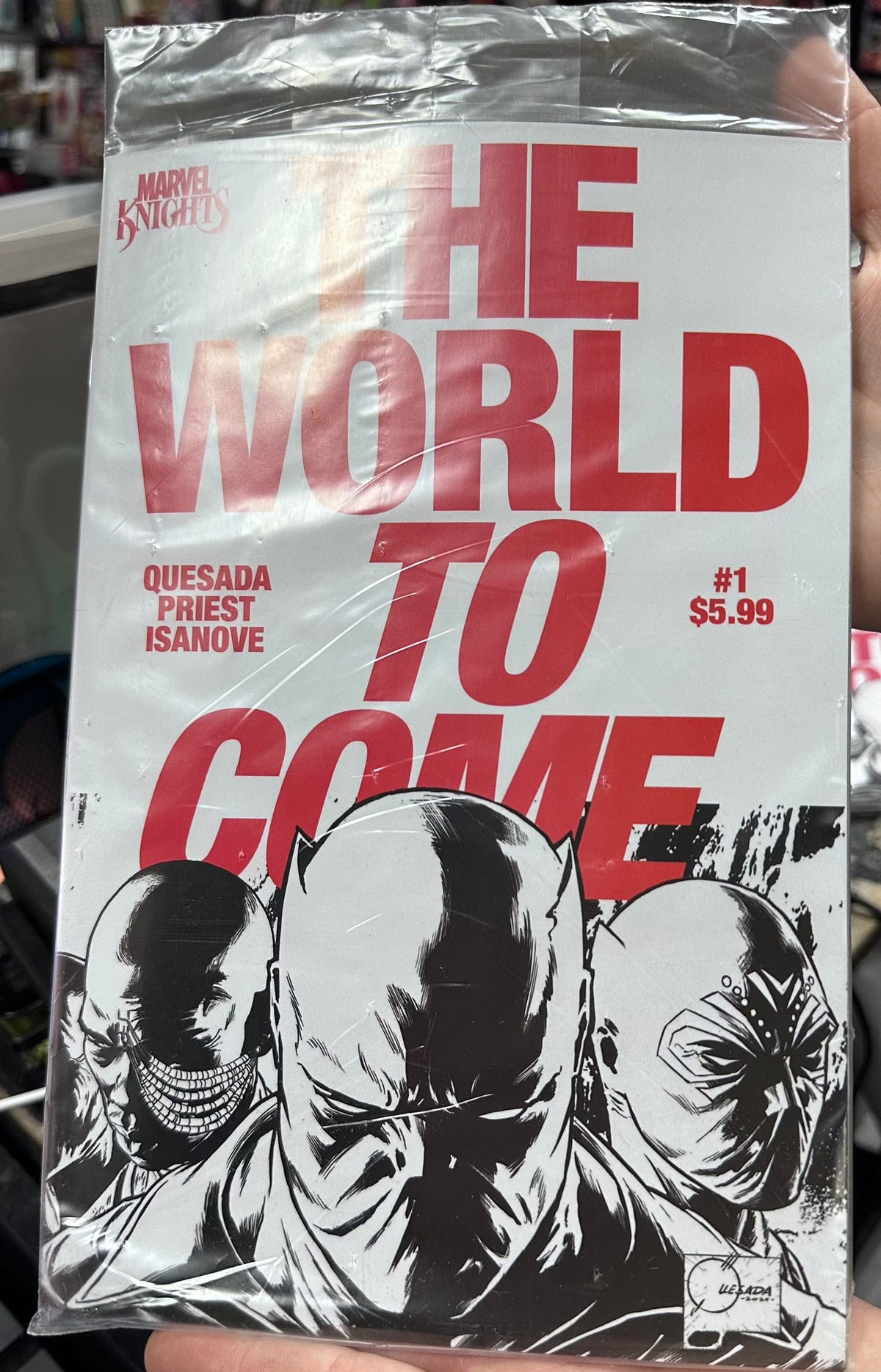 Marvel Comic Books > Incentives MARVEL KNIGHTS: THE WORLD TO COME #1 PROMO SURPRISE JUNE VARIANT 75960609060000122 PRH-75960609060000122