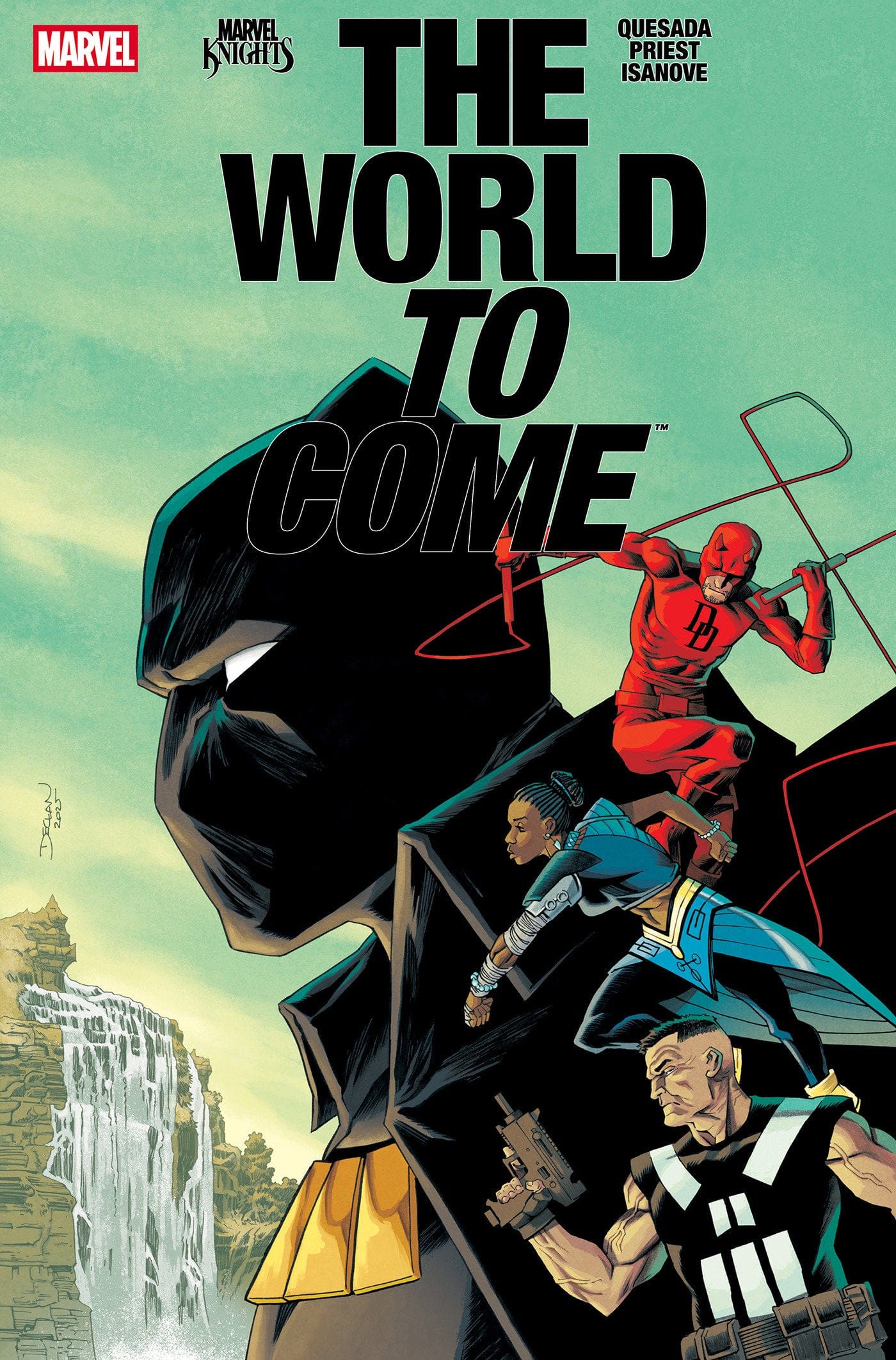 MARVEL KNIGHTS: THE WORLD TO COME #6 1:25 INCV DECLAN SHALVEY VARIANT