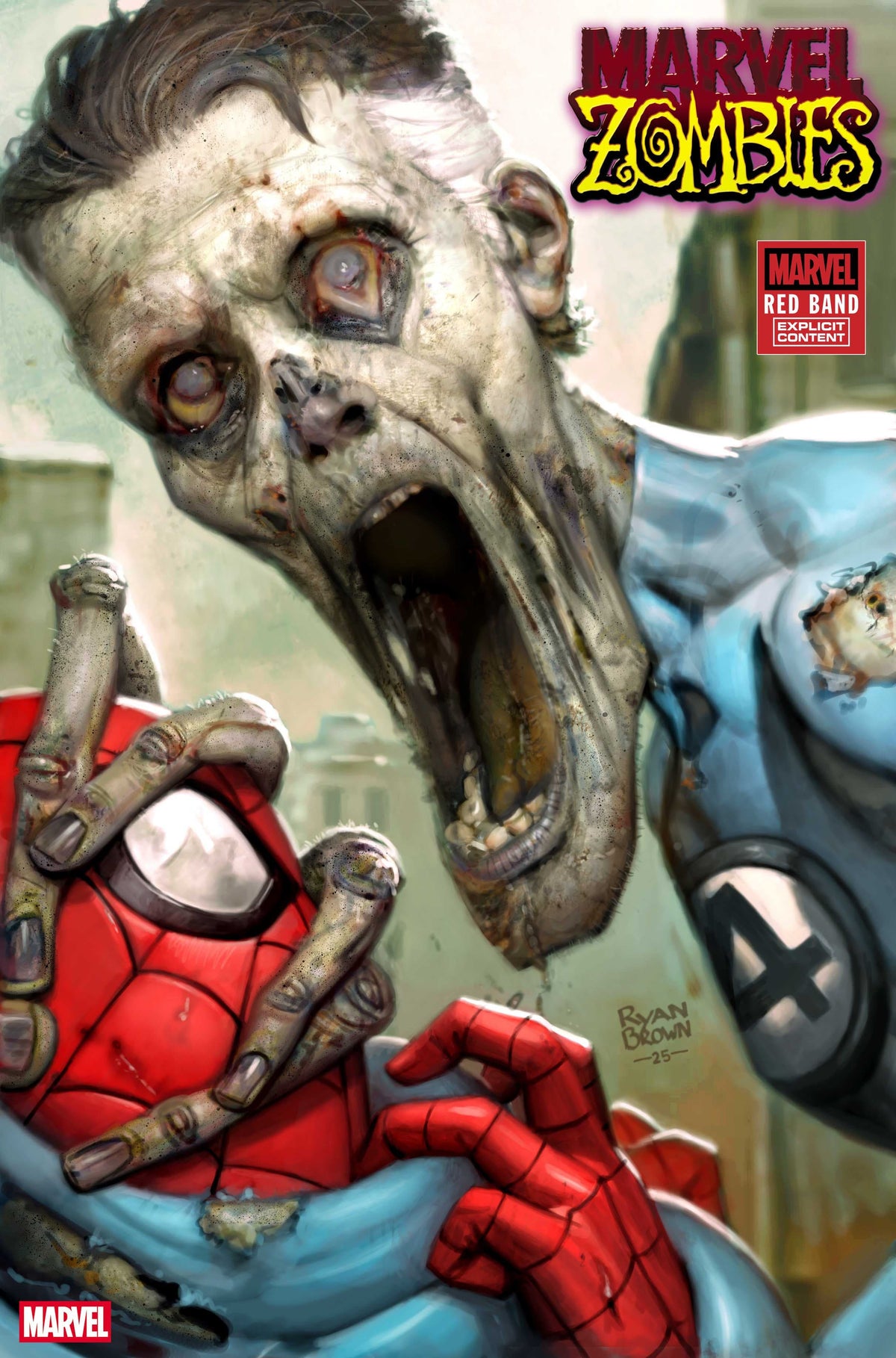 Marvel Comic Books > Incentives MARVEL ZOMBIES: RED BAND #1 1:25 INCV RYAN BROWN VARIANT [POLYBAGGED] 75960621360300116 PRH-75960621360300116