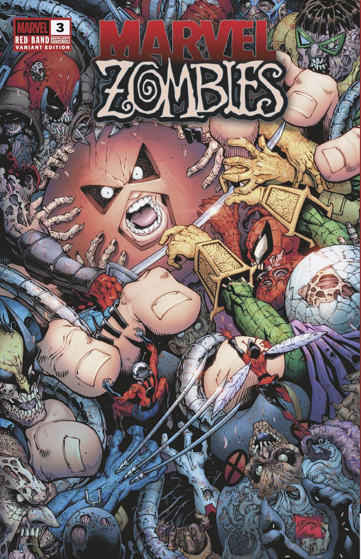 MARVEL ZOMBIES: RED BAND #3 1:25 INCV WILL ROBSON VARIANT [POLYBAGGED]