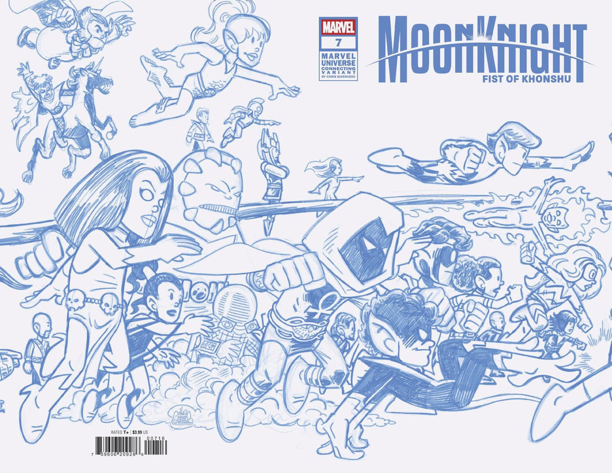 Marvel Comic Books > Incentives MOON KNIGHT: FIST OF KHONSHU #7 1:50 INCV CHRIS GIARRUSSO MARVEL UNIVERSE CONNECTING BLUE LINE SKETCH VARIANT I 75960620928600716 PRH-75960620928600716