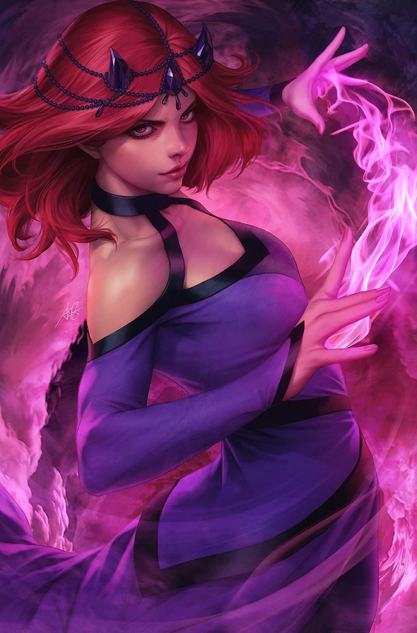 NEW CHAMPIONS #1 1:100 INCV ARTGERM AMARANTH VIRGIN VARIANT