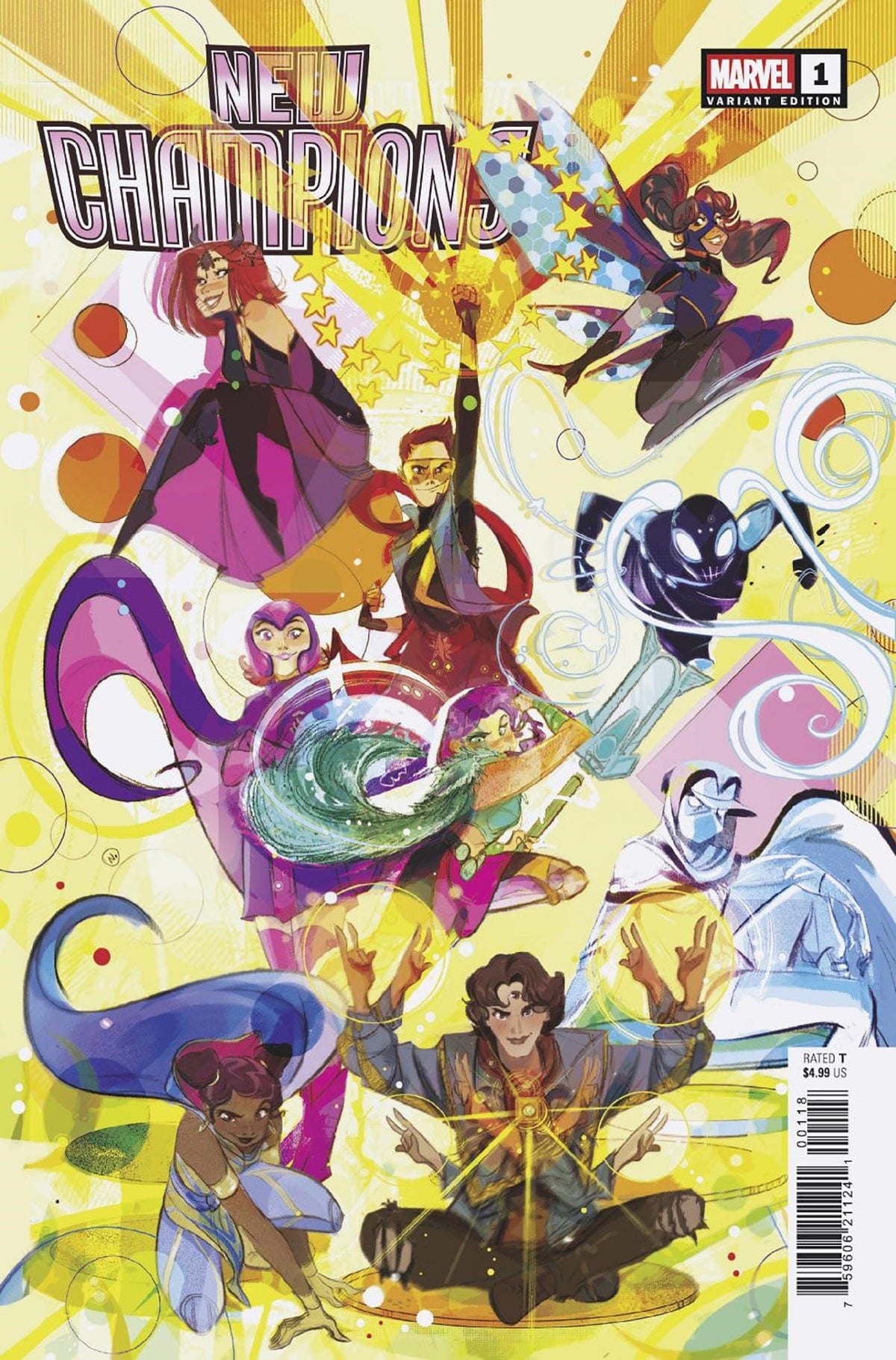 Marvel Comic Books > Incentives NEW CHAMPIONS #1 1:25 INCV NICOLETTA BALDARI VARIANT 75960621124100118 PRH-75960621124100118