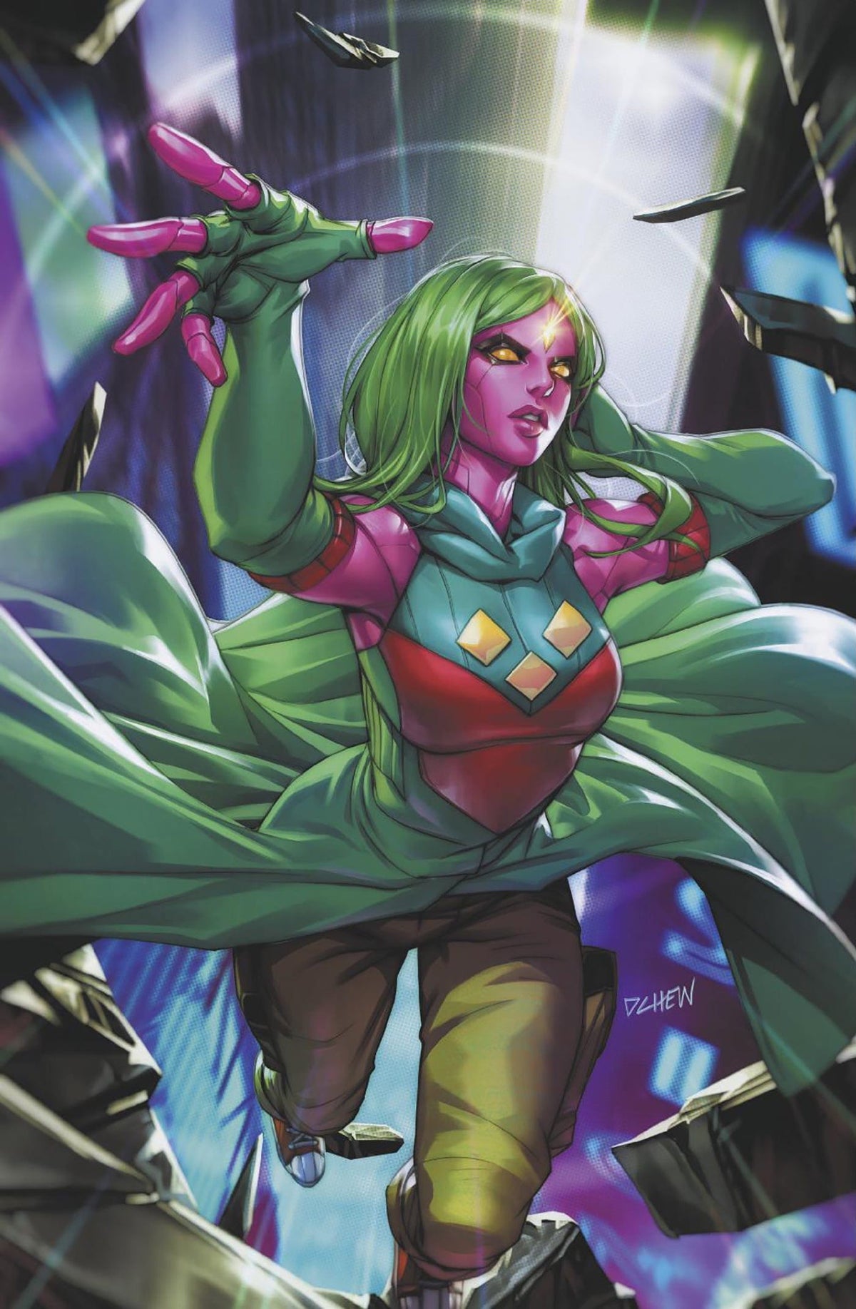 Marvel Comic Books > Incentives NEW CHAMPIONS #3 1:50 INCV DERRICK CHEW VIV VISION VIRGIN VARIANT 75960621124100316 PRH-75960621124100316