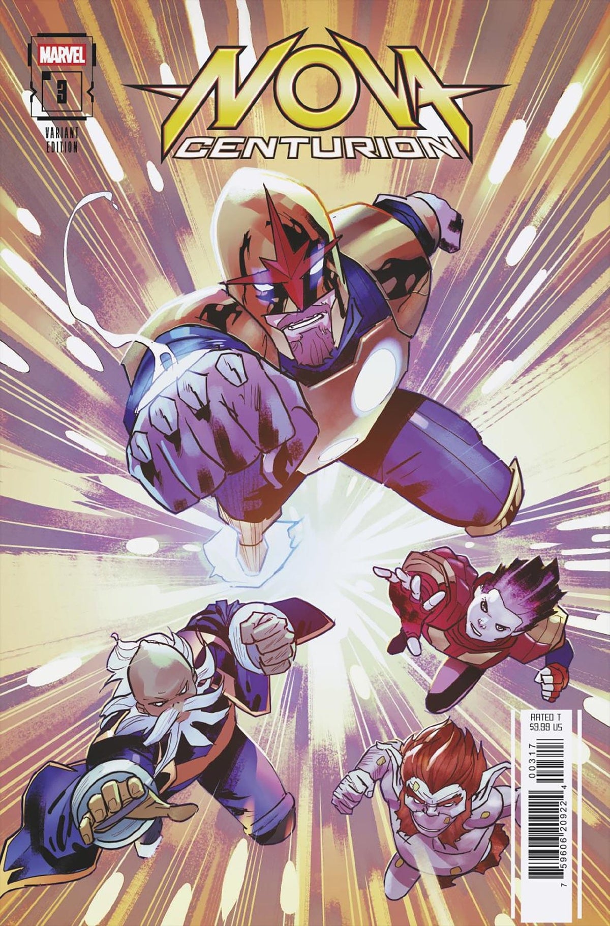 Marvel Comic Books > Incentives NOVA: CENTURION #3 1:25 INCV JAN BAZALDUA VARIANT 75960620922400317 PRH-75960620922400317