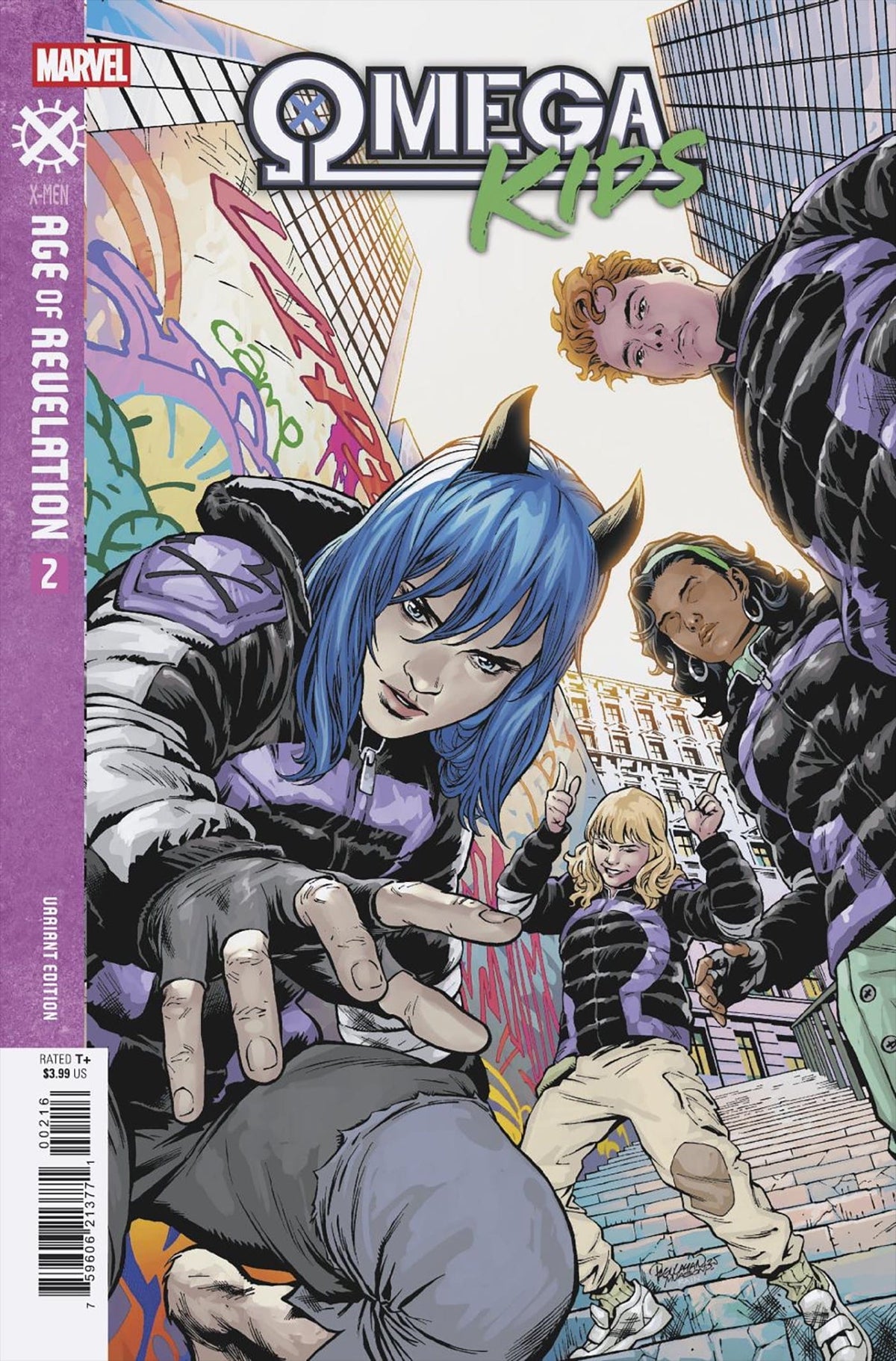 Marvel Comic Books > Incentives OMEGA KIDS #2 1:25 INCV TBD ARTIST VARIANT [AOR] 75960621377100216 PRH-75960621377100216