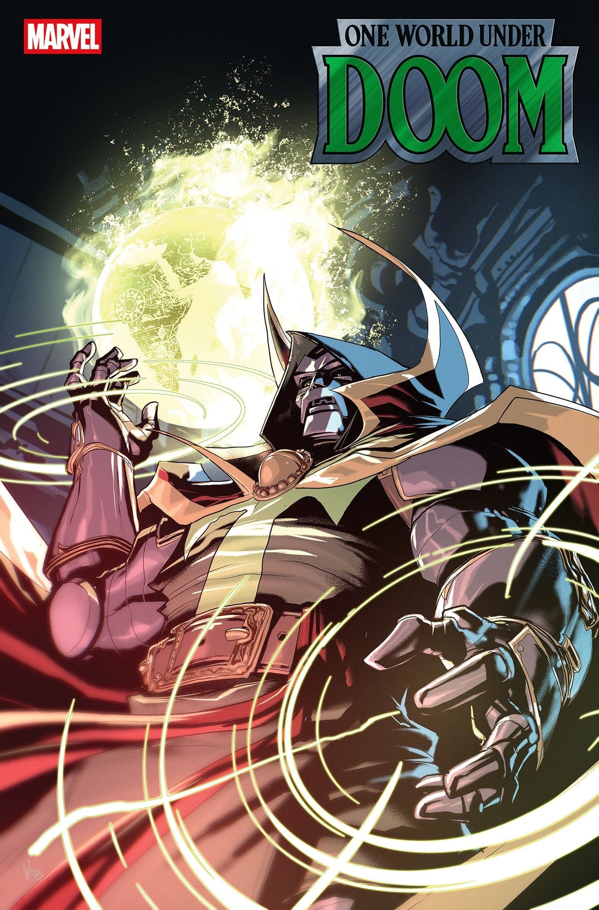 Marvel Comic Books > Incentives ONE WORLD UNDER DOOM #6 1:25 INCV PETE WOODS VARIANT 75960620860900618 PRH-75960620860900618