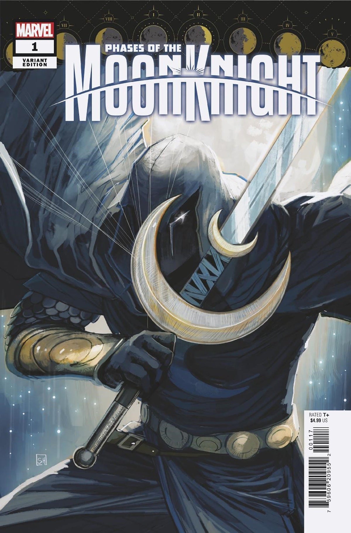 Marvel Comic Books > Incentives PHASES OF THE MOON KNIGHT #1 1:25 INCV STEPHANIE HANS VARIANT 75960620955200117 PRH-75960620955200117