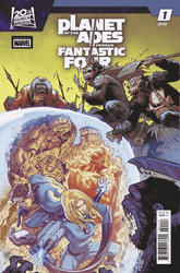 Marvel Comic Books > Incentives PLANET OF THE APES VS. FANTASTIC FOUR #1 1:25 INCV NETHO DIAZ VARIANT 75960621389400117 PRH-75960621389400117