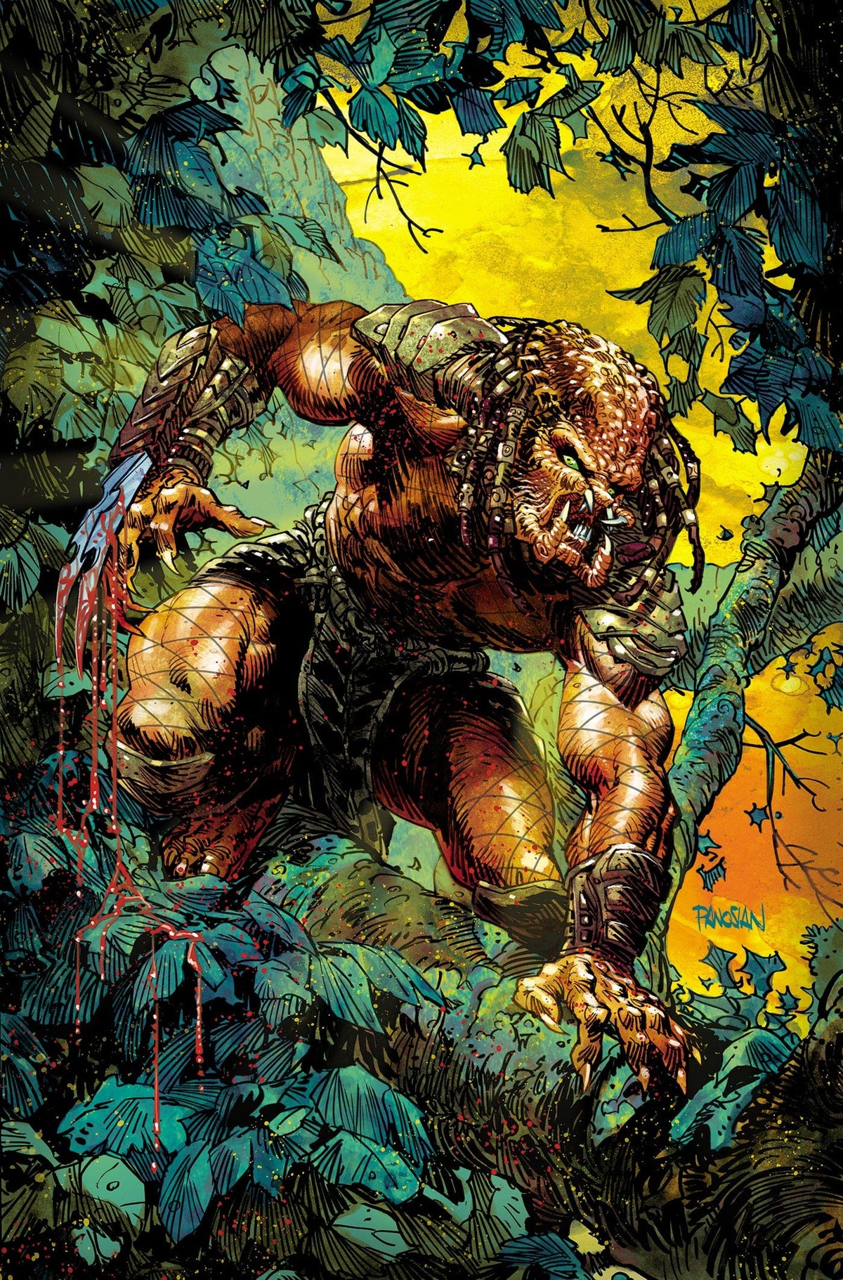 Marvel Comic Books > Incentives PREDATOR: BLOODSHED #1 1:50 INCV DAN PANOSIAN VIRGIN VARIANT 75960621517100117 PRH-75960621517100117