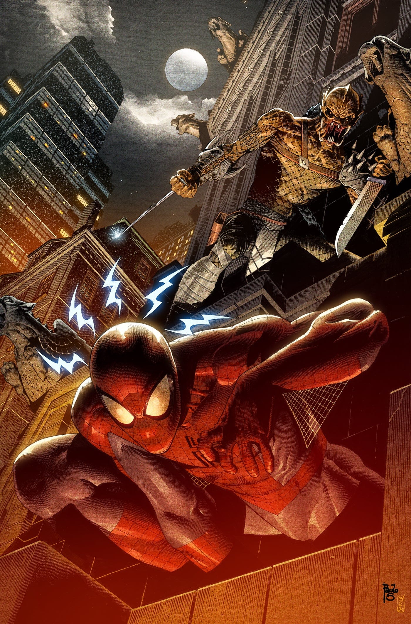 PREDATOR VS. SPIDER-MAN #1 1:100 INCV PAOLO SIQUEIRA VIRGIN VARIANT