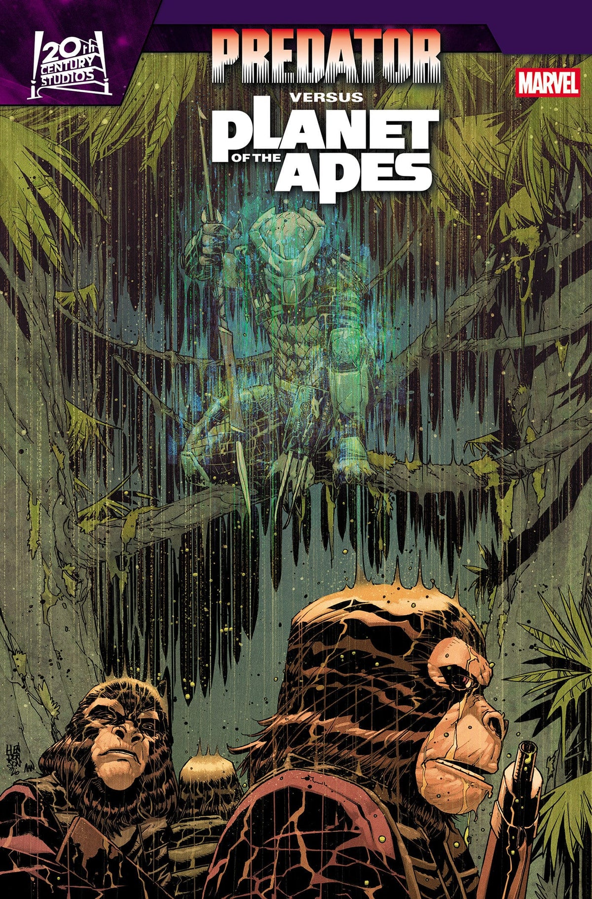 Marvel Comic Books > Incentives PREDATOR VS. THE PLANET OF THE APES #2 1:25 INCV MIKE HENDERSON VARIANT C (Release Date: 08/26/2026) 75960621569000216 PRH-75960621569000216