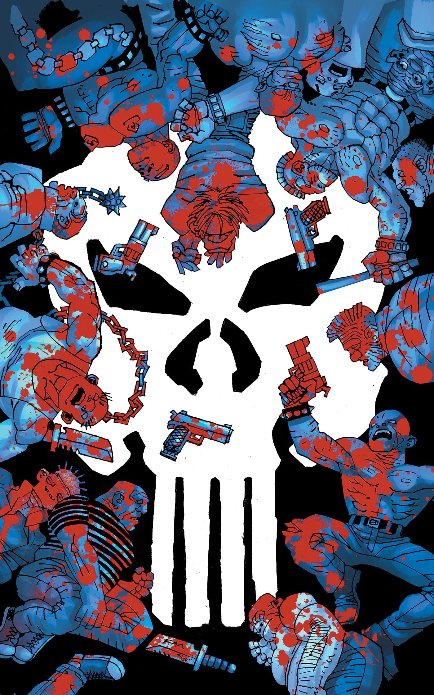 PUNISHER: RED BAND #1 1:100 INCV FRANK MILLER VIRGIN VARIANT [POLYBAGGED]